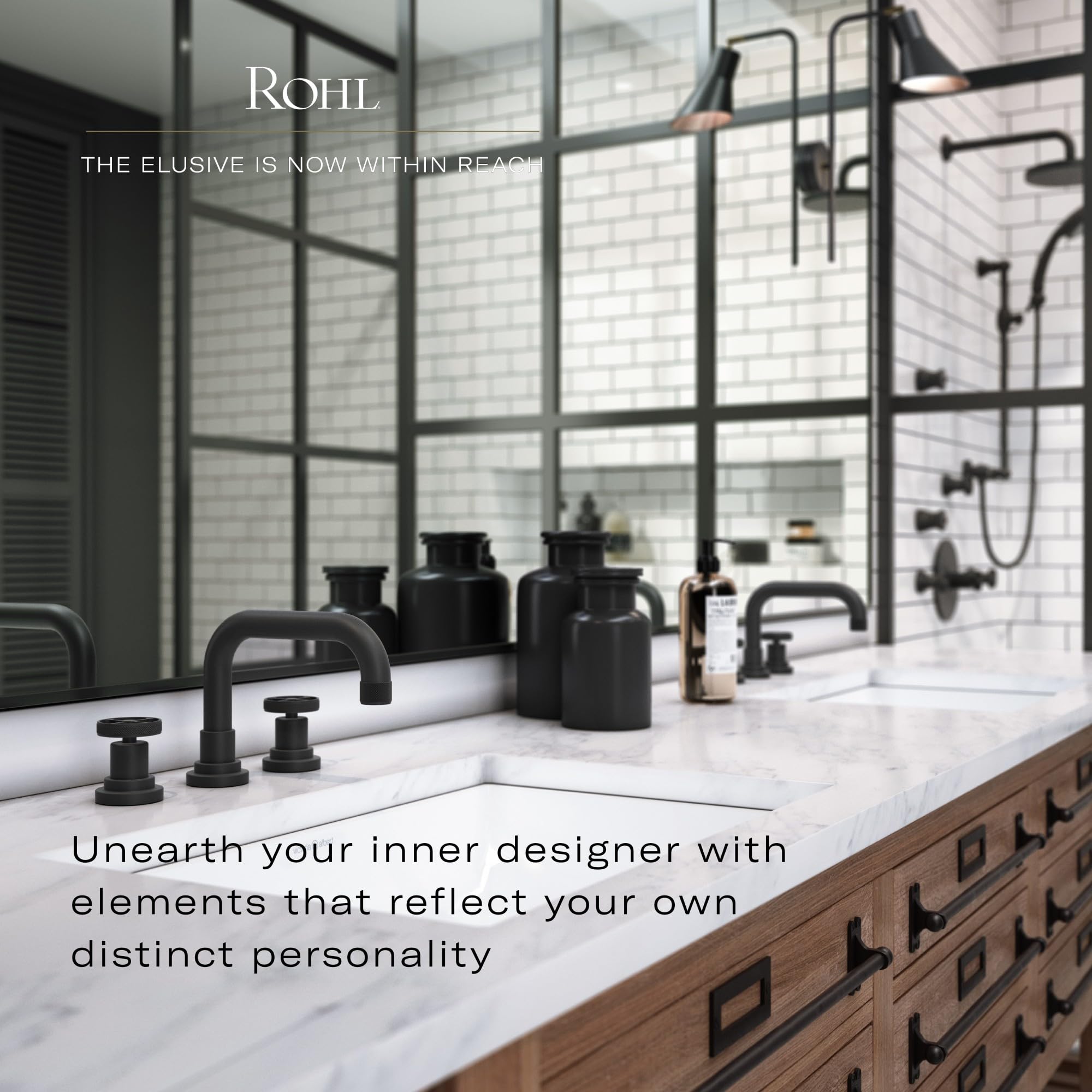 ROHL MBG4PN Premium Bathroom Accessories Set in Polished Nickel - Modern Faucet, Towel Bar & Soap Dispenser for Luxury Home & Spa Decor