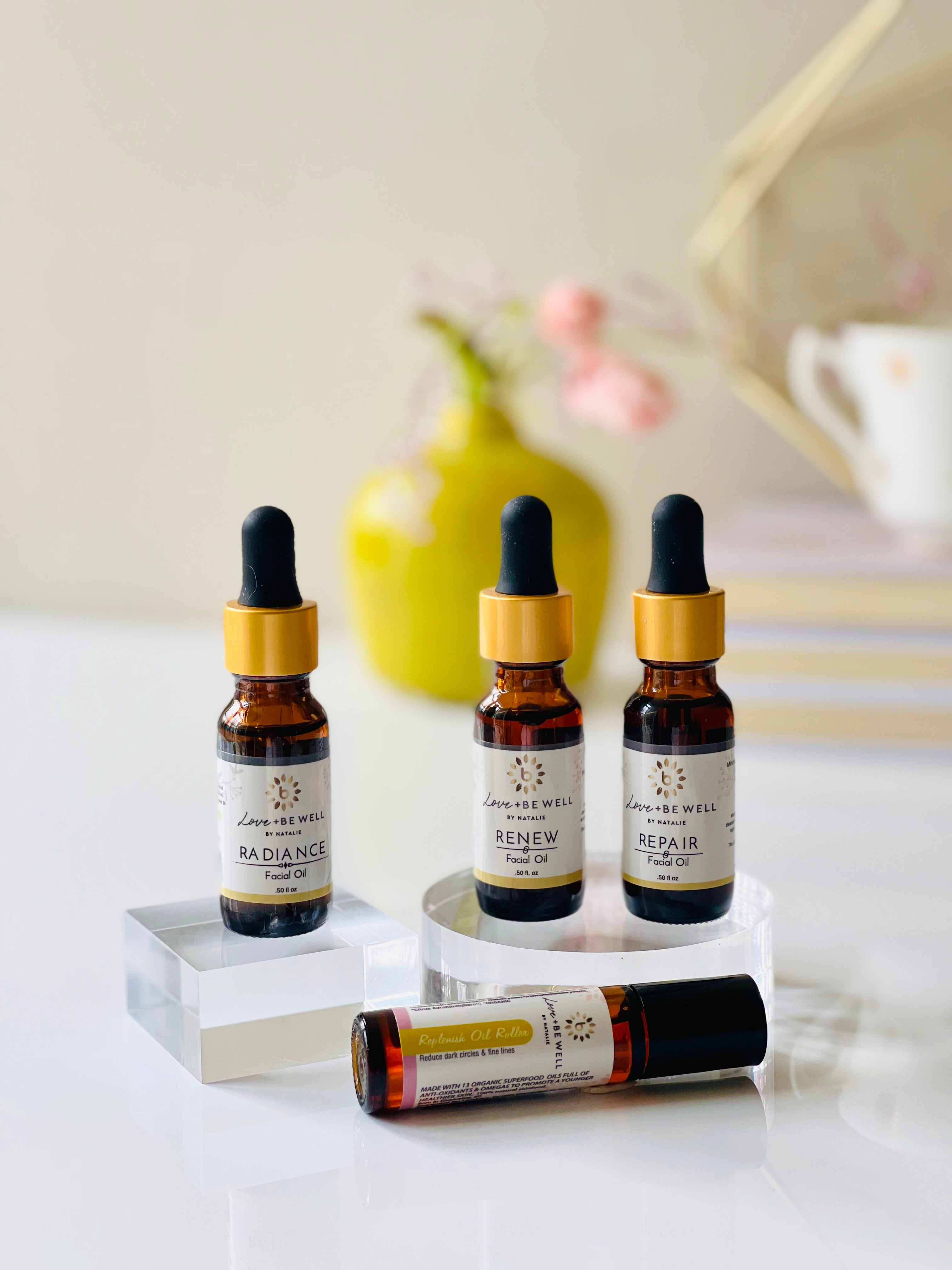 Best Premium Facial Oil Kit for Glowing Skin - Organic & Natural Skincare Set - Perfect for Night Routine & Anti-Aging Care