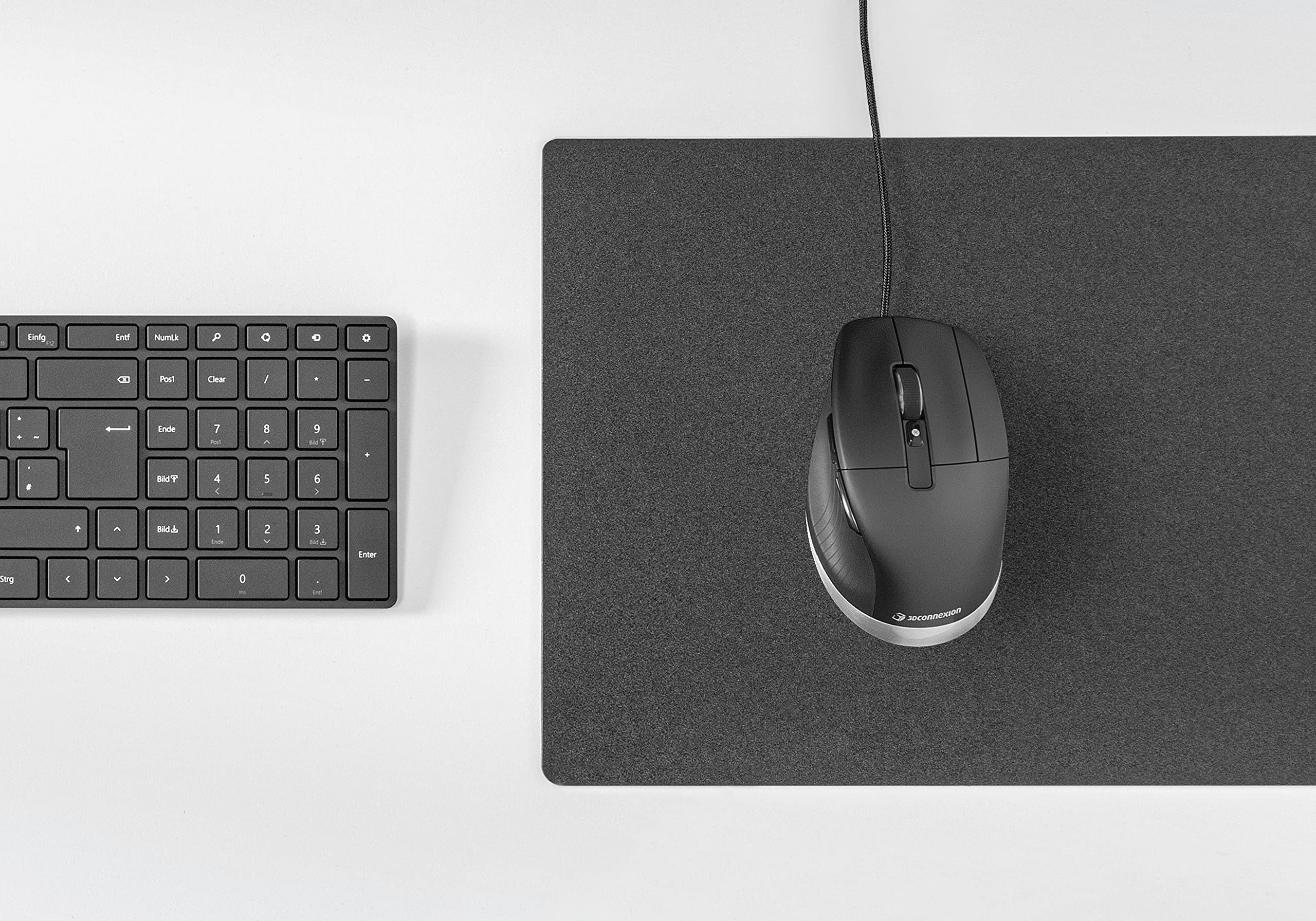 3Dconnexion CadMouse Pro - Ergonomic Optical USB Mouse for CAD Designers (Right-Handed, Black) | Perfect for 3D Modeling, Engineering & Architectural Design Workstations