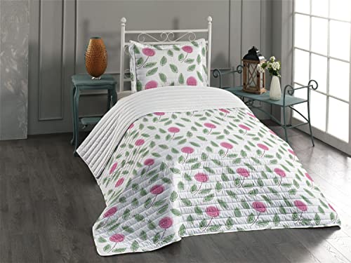 Pink Reseda Green White