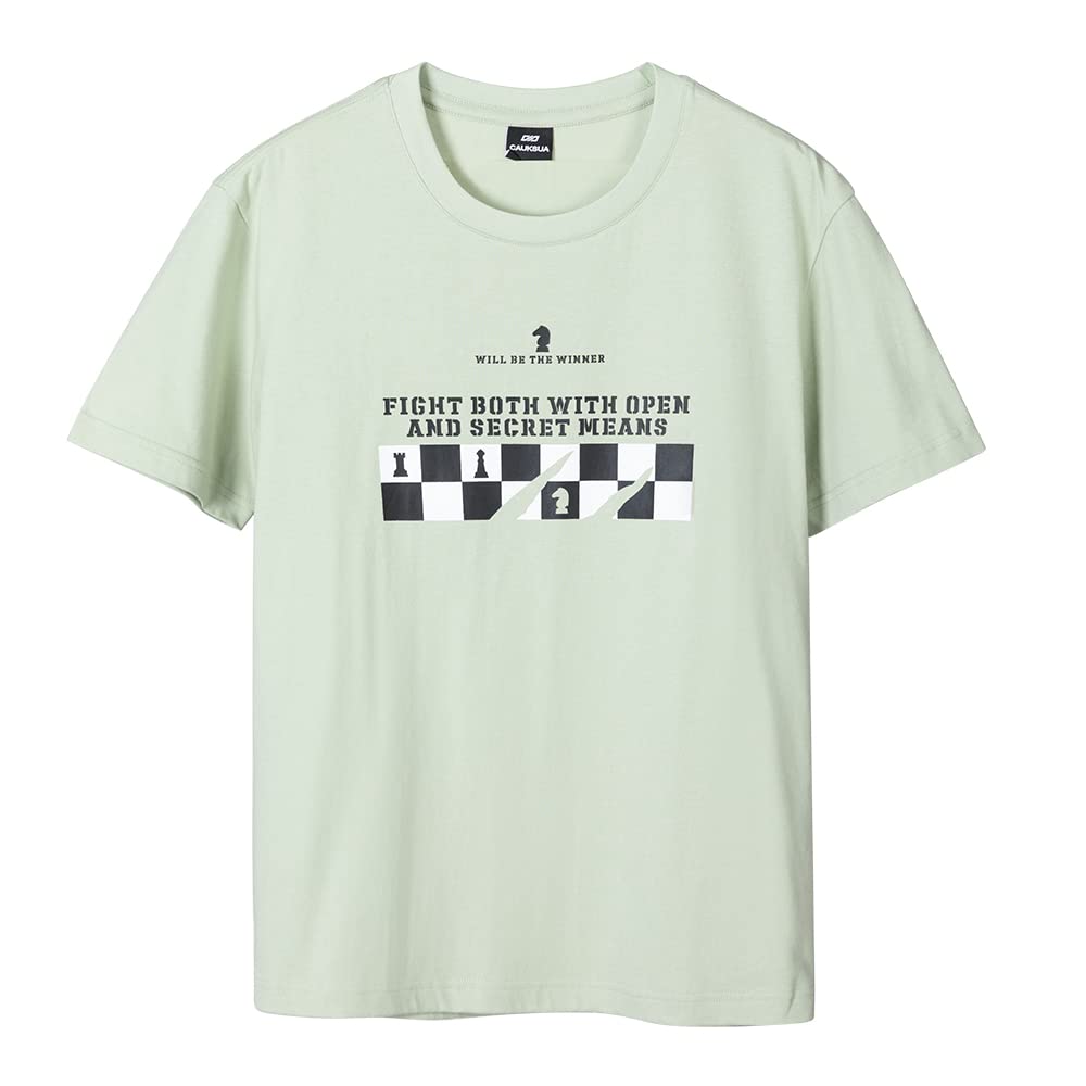 Men's Graphic Logo T-Shirt - Short Sleeve Crew Neck Cotton Tee for Casual Wear, Street Style & Everyday Outfits