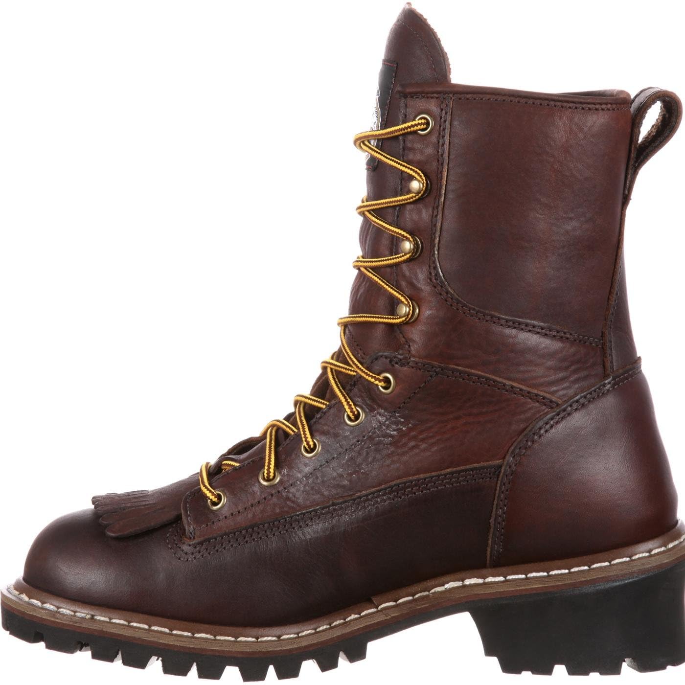 Georgia Boot Men's Waterproof Logger Work Boots - Steel Toe, Slip Resistant, Insulated for Construction, Hiking & Outdoor Work