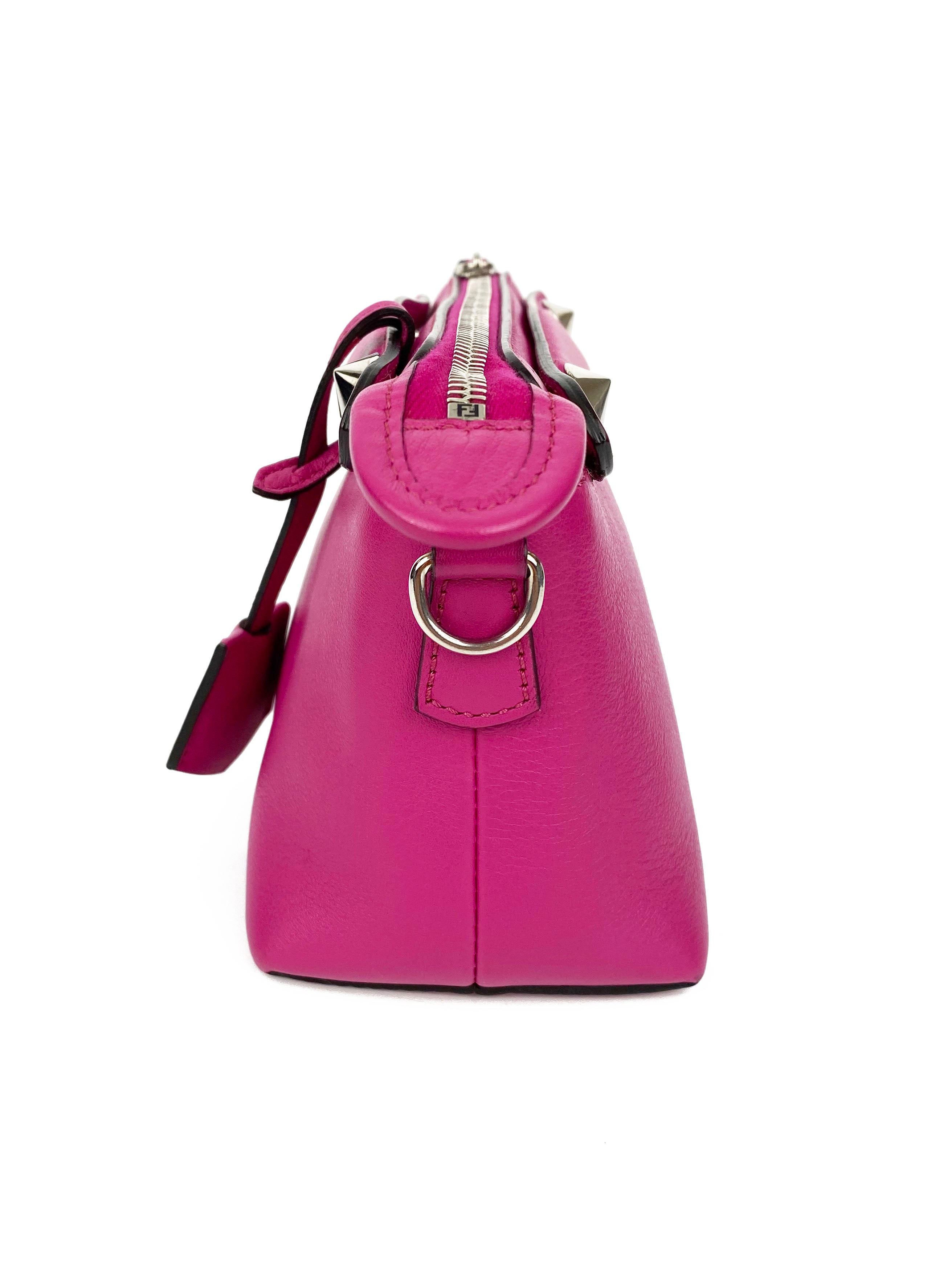 Fendi Mini Pink By the Way Crossbody Bag - Luxury Leather Handbag for Women, Perfect for Date Night & Evening Events