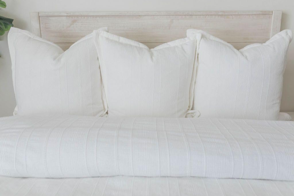 Beddy's White Zippered Duvet Cover Set - Easy Zip Closure Cotton Bedding for Twin, Full, Queen & King Size Beds | Soft Comforter Cover for Cozy Bedrooms & Guest Rooms