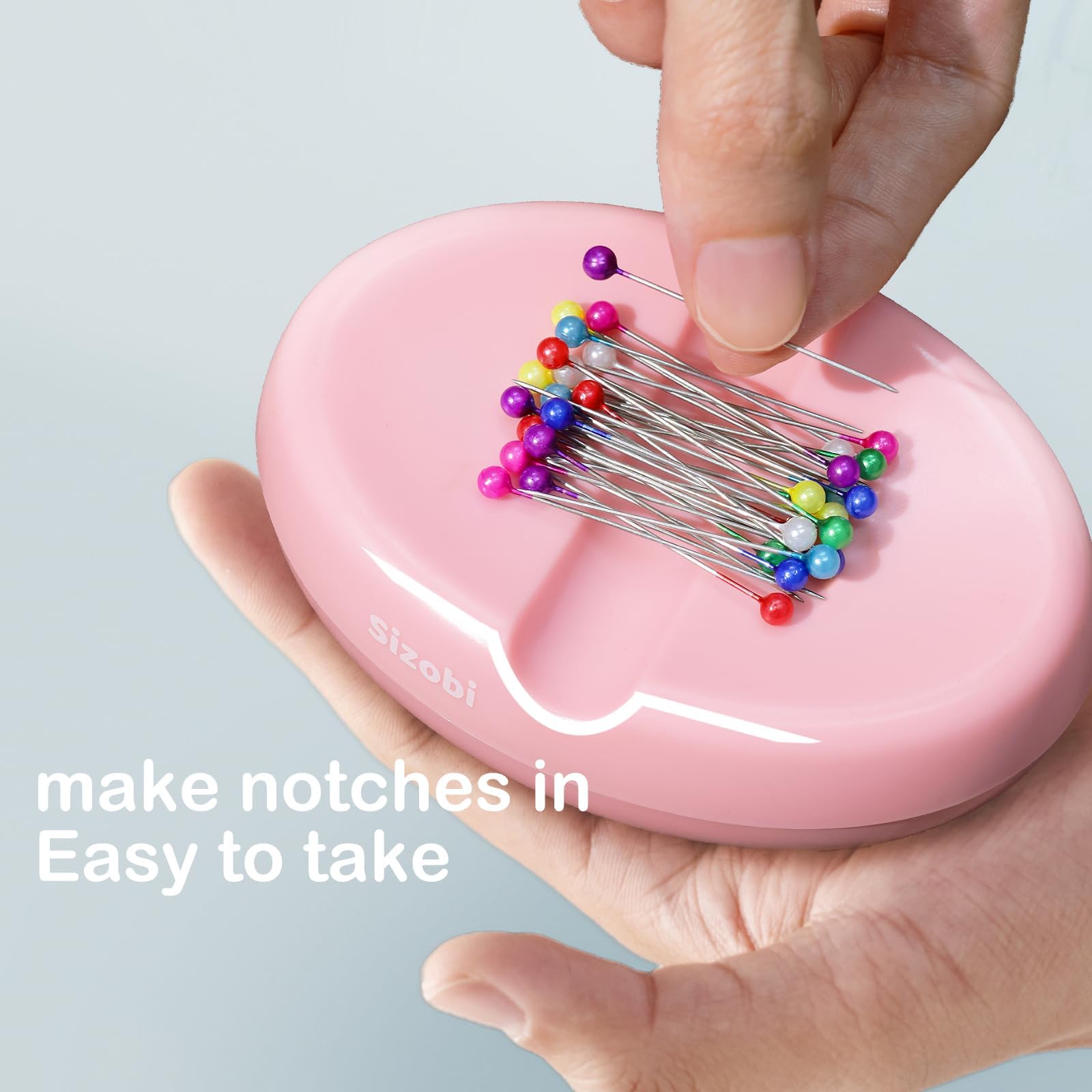 Sizobi Magnetic Pin Holder - Strong Magnetic Pin Cushion for Sewing & Quilting | Needle Organizer, Bobby Pin & Paper Clip Storage | Perfect for Sewing Kits, Craft Rooms & DIY Projects (Sewing Pins Not Included)