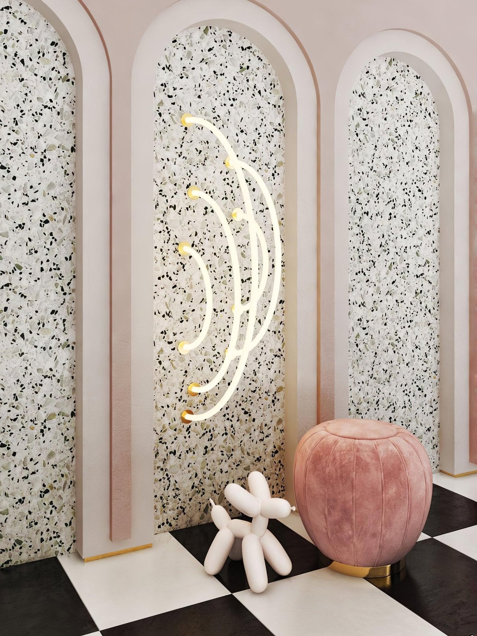 Modern Flexible Curve Pendant Lamp - Adjustable Hanging Light Fixture for Kitchen Island, Dining Room & Bedroom Lighting