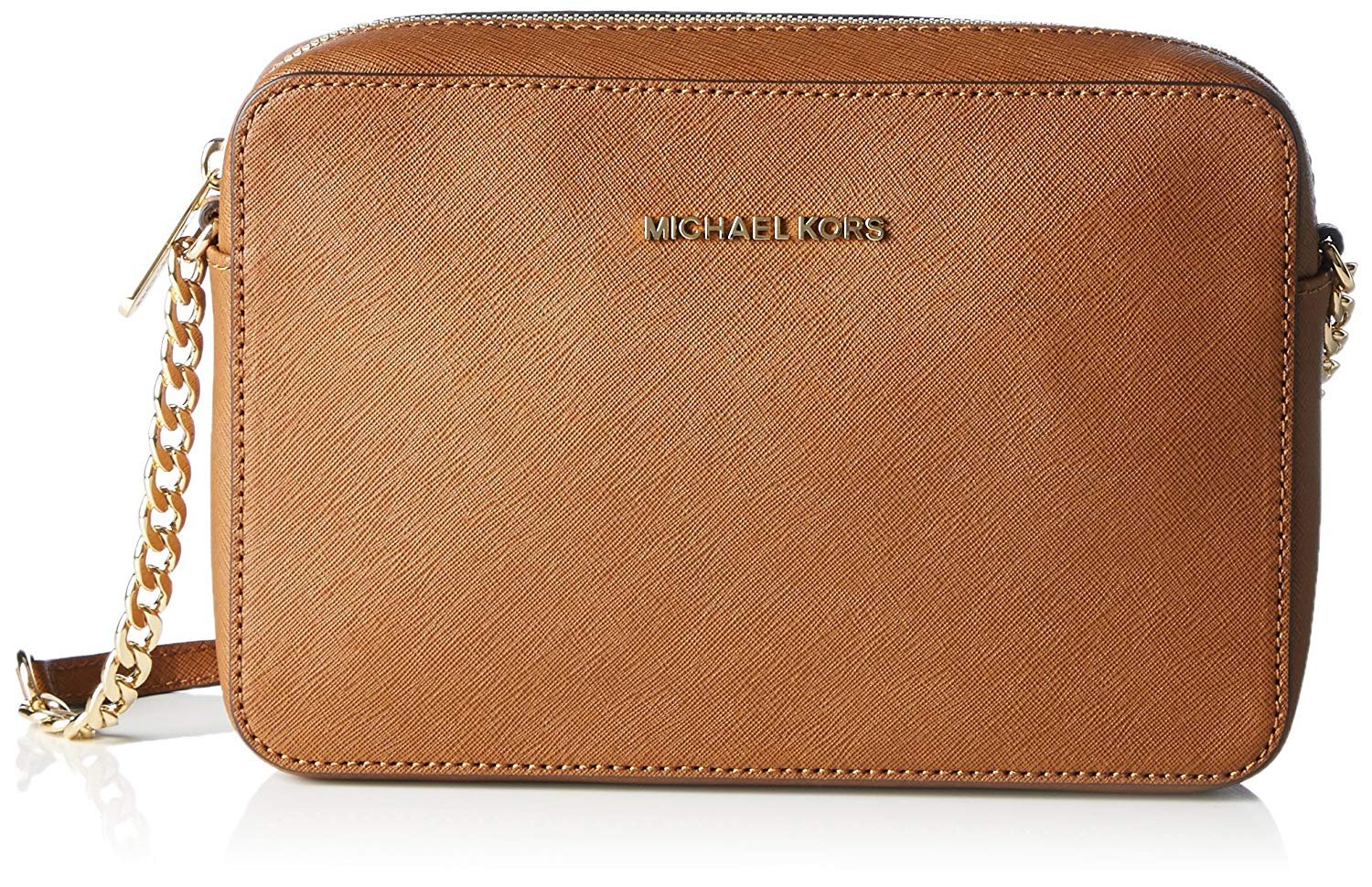 Michael Kors Women's Jet Set Large Crossbody Leather Handbag Purse - Stylish Shoulder Bag for Work, Travel & Everyday Use