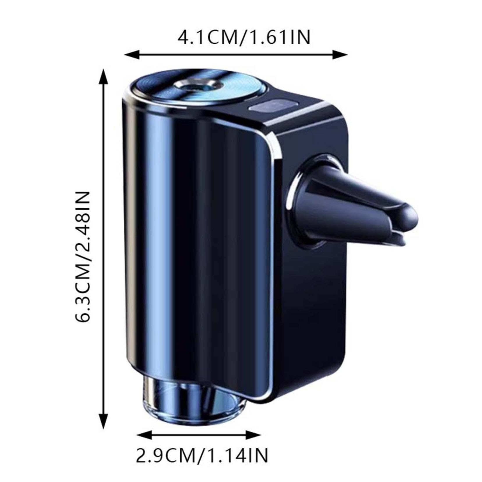 Premium Smart Car Air Freshener Diffuser with Essential Oils - Cologne Scented Aromatherapy Car Diffuser & 3 Refills - USB Powered Auto Air Freshener for Fresh & Relaxing Car Interior - Perfect for Commuting, Road Trips & Daily Driving