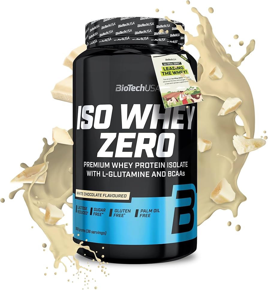 BioTechUSA Iso Whey Zero 908g - Premium Zero Carb Whey Protein Powder for Muscle Recovery & Growth - Ideal for Post-Workout, Gym & Fitness Enthusiasts