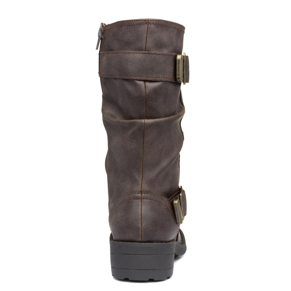 Rocket Dog Women's Biker Boots - Stylish Ankle Boots for Women | Comfortable & Fashionable Motorcycle Boots | Perfect for Riding, Casual Wear & Outdoor Adventures