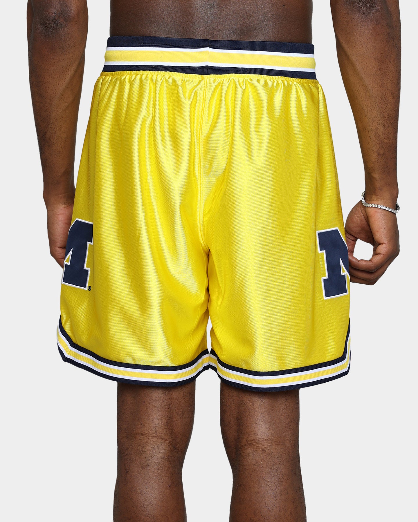 19Nine Michigan Legacy Basketball Shorts - Yellow - Comfortable & Breathable for Men's Sports & Casual Wear