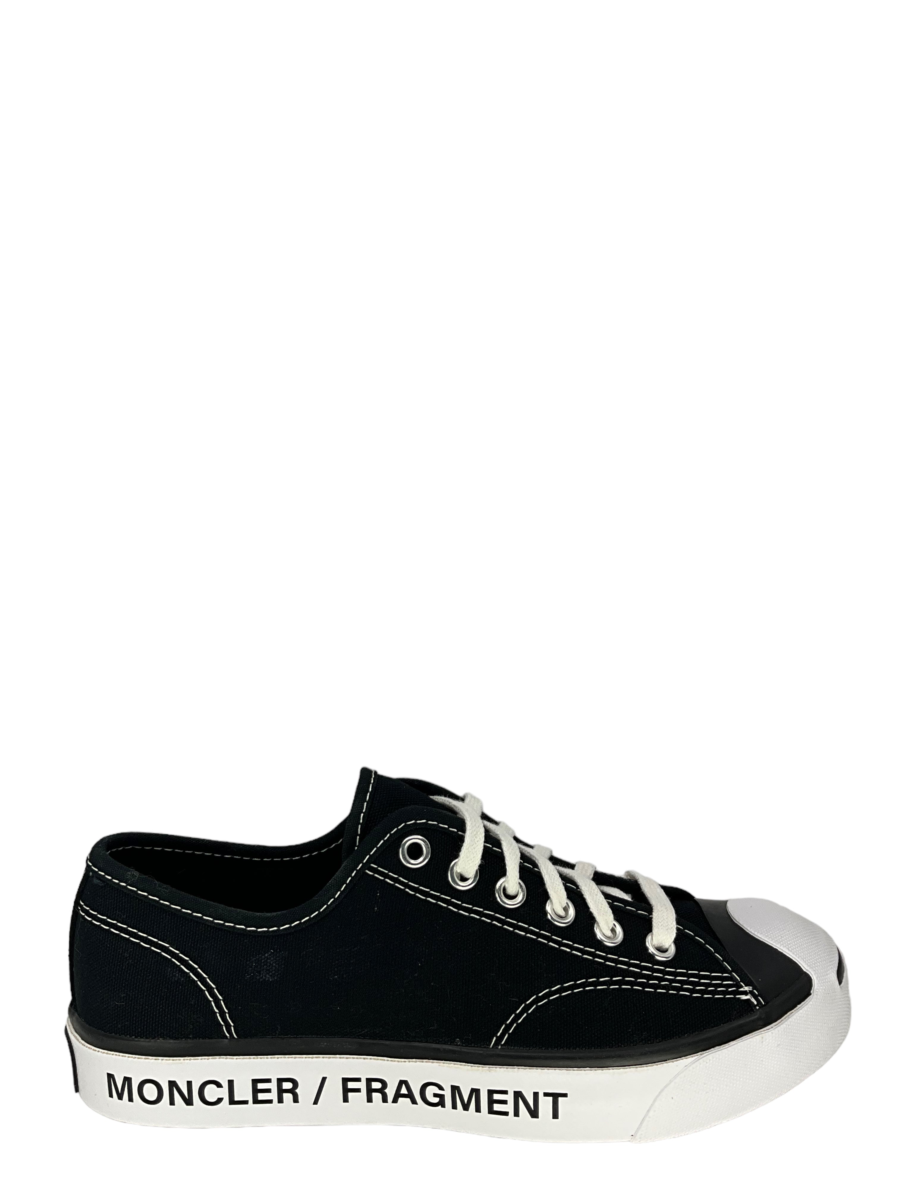 Moncler x Converse Fragment Black High-Top Sneakers for Men Size 7 - Streetwear Fashion Shoes for Urban Style & Casual Wear