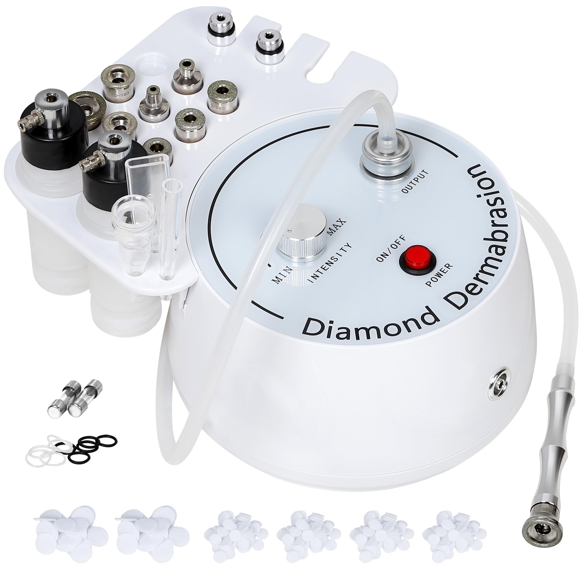 Professional 3-in-1 Diamond Microdermabrasion Machine for Face - Dermabrasion, Blackhead Removal & Hydration Spray | Esthetician & At-Home Skincare Device | Perfect for Spa Treatments & Facial Rejuvenation