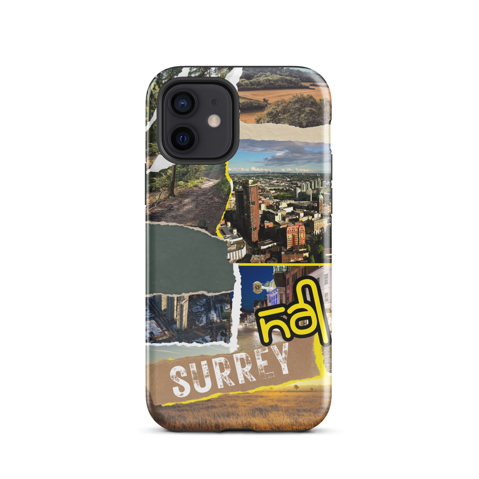 Premium Surrey Collage iPhone Case - Durable Protective Cover with Stylish Design for iPhone [Model] - Perfect for Everyday Use, Travel & Gifting