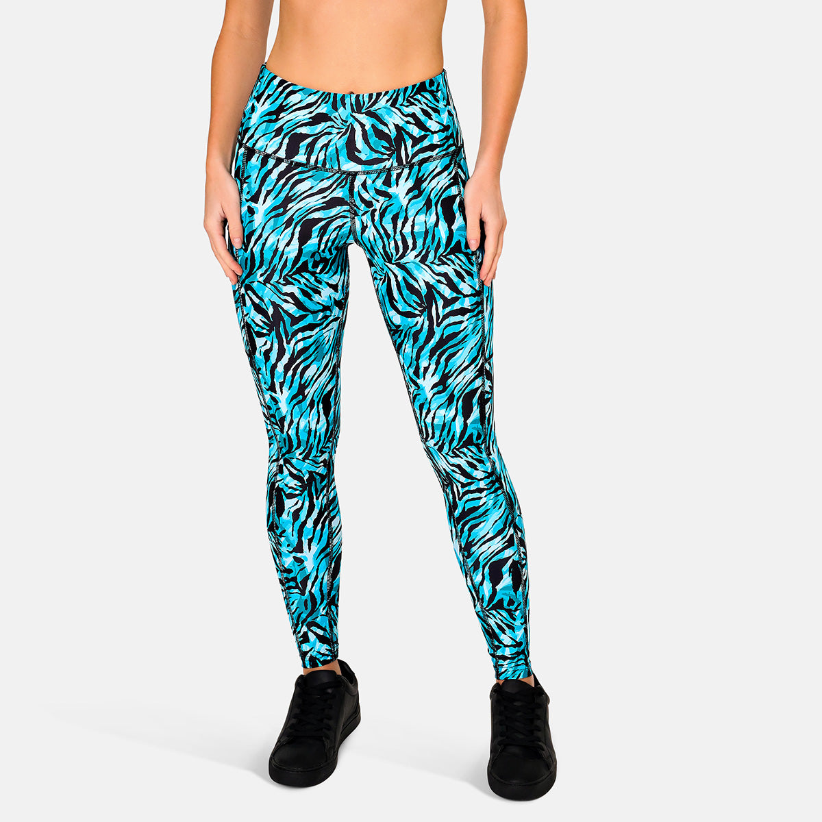 Premium Tiger Print High-Waisted Yoga Leggings for Women - Breathable Workout Pants for Gym, Running & Lounge Wear