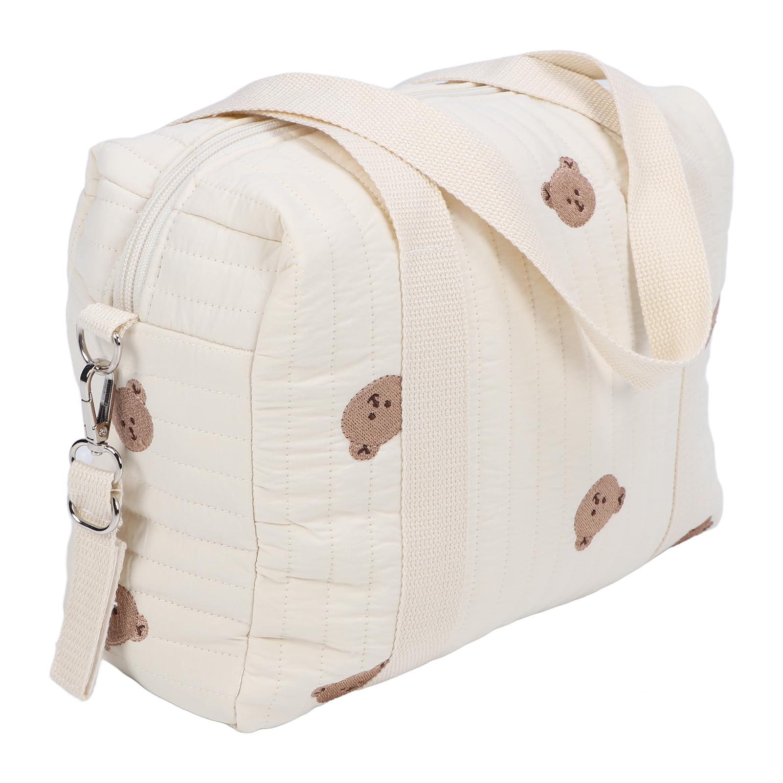 Baby Diaper Bag - Large Waterproof Stroller Organizer with Multiple Pockets for Wipes, Toys & Essentials | Universal Nursery Storage Tote for Moms | Perfect for Travel, Daycare & On-the-Go Parenting (Bear Design)
