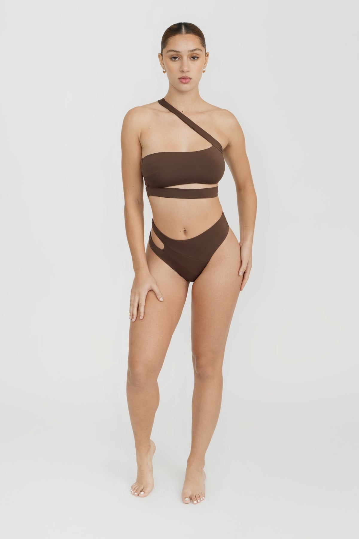 Amara Women's Chocolate Brown Casual Top - Perfect for Work, Date Night & Everyday Wear