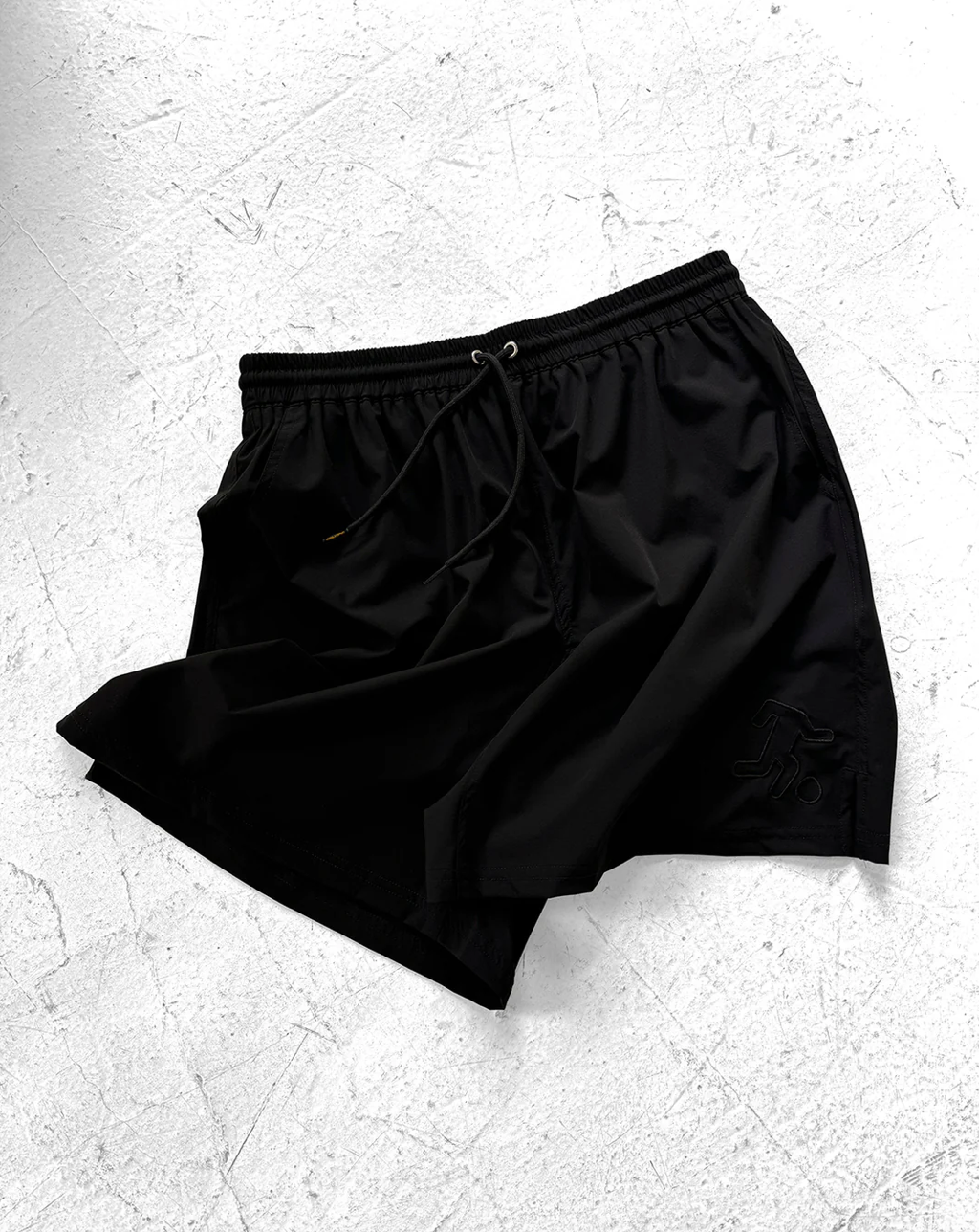 Scenes NY Nylon Team Shorts for Men - Lightweight Quick-Dry Athletic Shorts with Pockets - Perfect for Running, Gym Workouts & Casual Wear (Black)