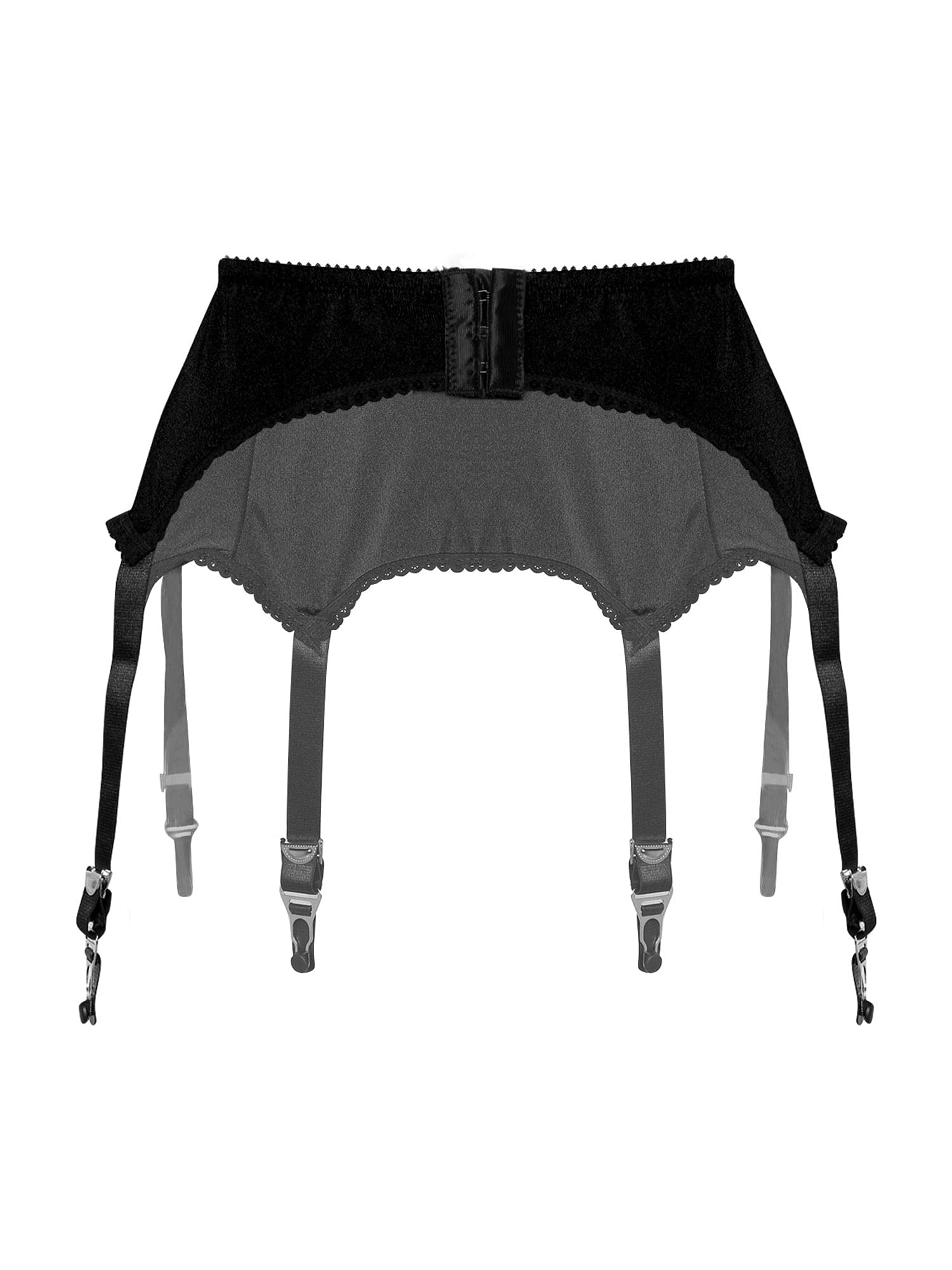 Sexy Women's Mesh Garter Belt - High Waist Suspender Belt with 6 Metal Clips for Stockings & Lingerie | Perfect for Bridal, Boudoir & Special Occasions