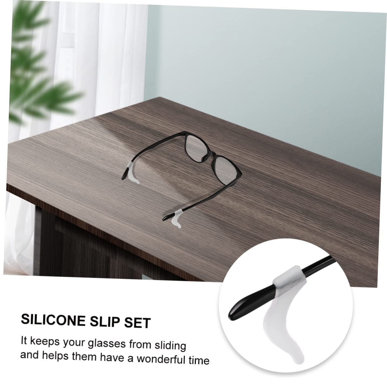 Uonlytech 30 Pairs Non-Slip Silicone Glasses Nose Pads & Anti-Slip Glasses Hooks - Soft Comfortable Eyewear Accessories for Reading Glasses, Sunglasses & Safety Glasses - Perfect for Sports, Work & Daily Use