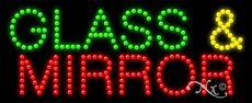 Energy Efficient Glass & Mirror Flashing LED Sign - High Impact Animated Business Sign for Storefronts, Bars & Retail Displays