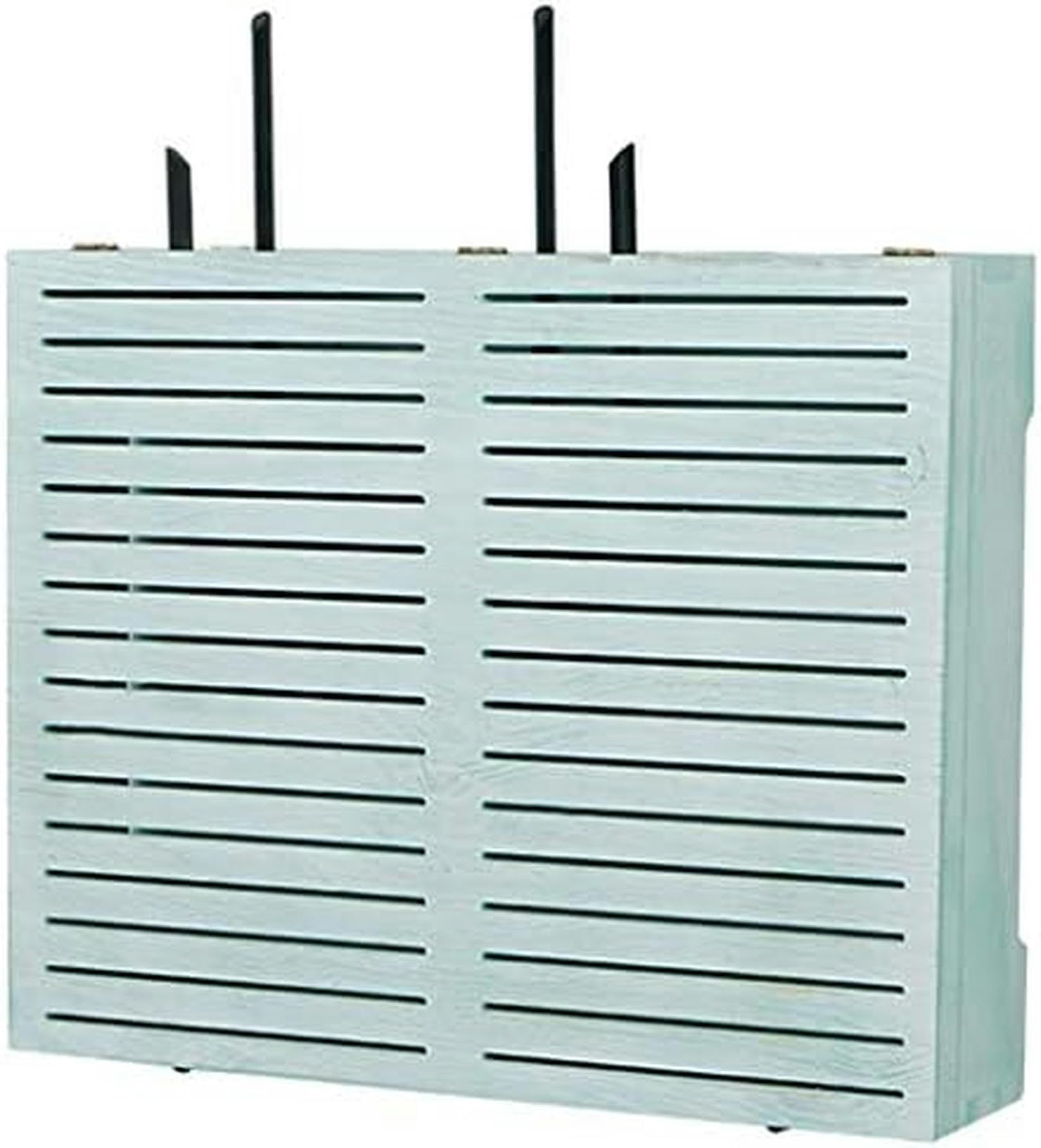 WiFi Router Wall Mount Shelf - Floating Storage Bracket for TV Accessories, Set Top Box & Cable Management | Perfect for Living Room, Bedroom or Office Organization