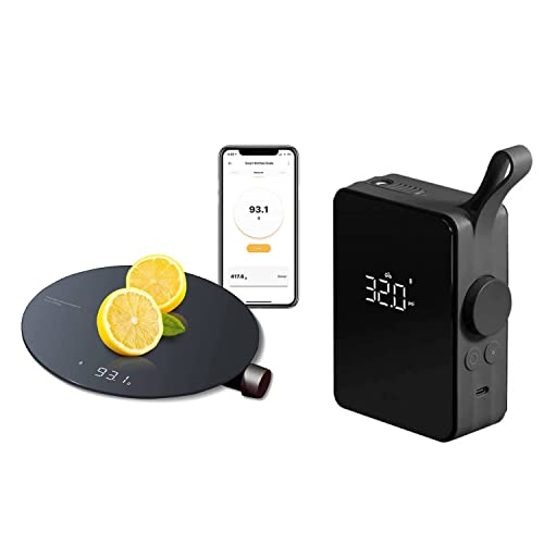 Smart Digital Food Scale & Portable Tire Inflator Air Compressor - Perfect for Kitchen Baking and Car Emergency Tire Inflation