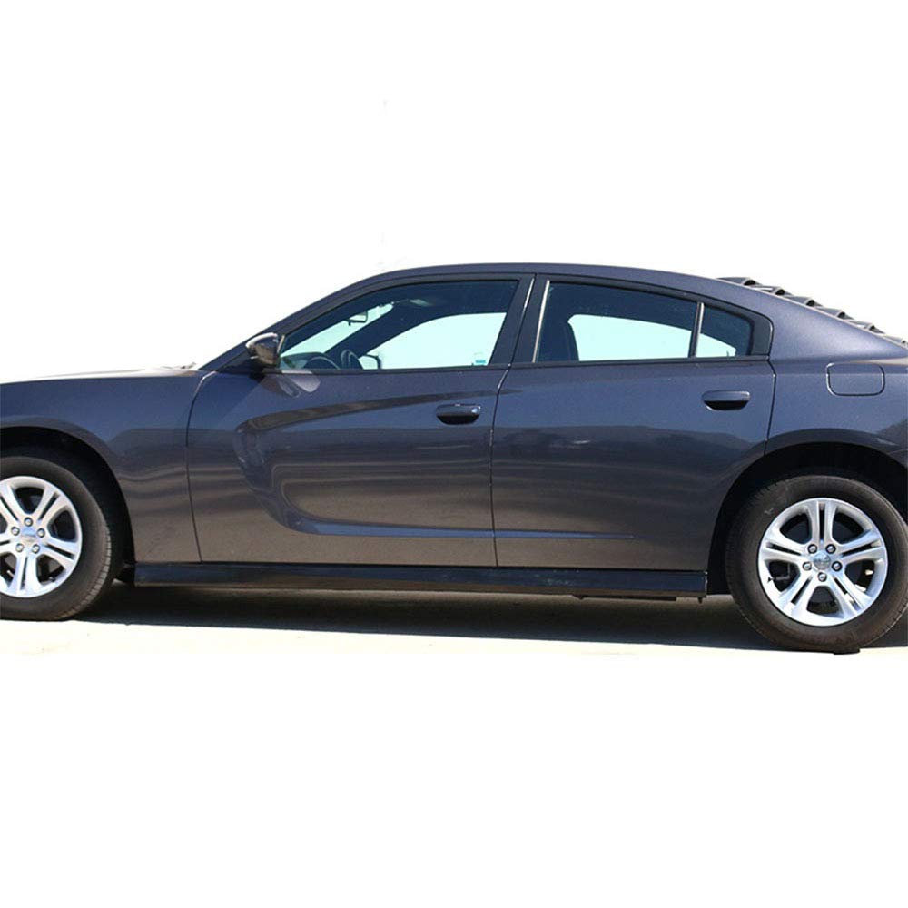FREEMOTOR802 Side Skirts for 2011-2023 Dodge Charger (Excluding Widebody) - Unpainted Black PU Rocker Panels | Perfect Fit & Durability for Street & Show Car Upgrades
