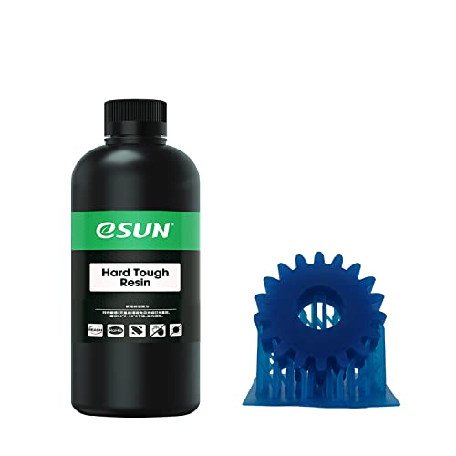eSUN 405nm LCD 3D Printer Resin - ABS-Like Rapid UV Curing Resin, High Impact & Tough Photopolymer Resin for Photon UV/LCD 3D Printers (500g, Blue) - Ideal for Miniatures, Jewelry Prototyping & Engineering Models
