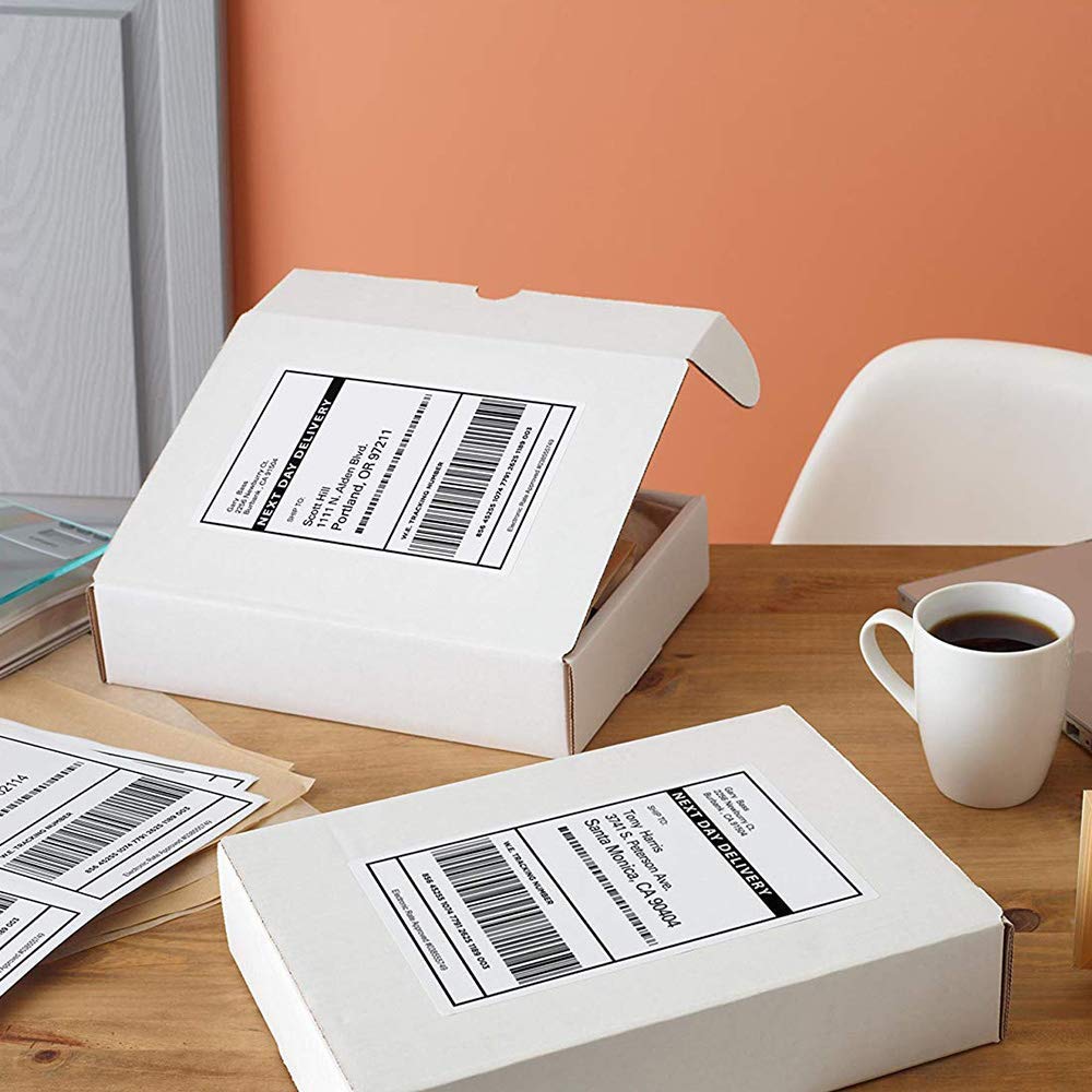 1000 Sheets 8.5 x 11 Full-Sheet Shipping Address Labels - Compatible with Laser & Inkjet Printers - Self-Adhesive Sticker Paper for Mailing, Packages & Business Use - Perfect for Home Office, Small Business & Ecommerce Shipping