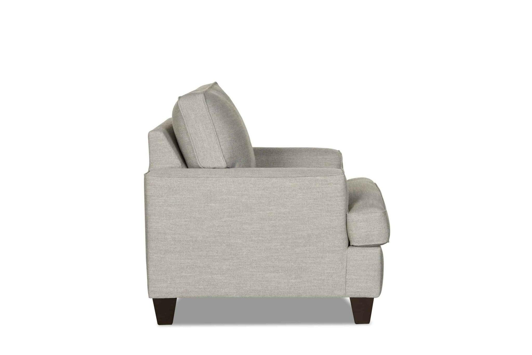 Bayside Hampstead Dove Sofa 130HAMDOV S - Modern 3-Seater Couch for Living Room, Lounge & Office - Soft Fabric Upholstery with Sturdy Wooden Frame - Comfortable Sectional Sofa for Home Decor