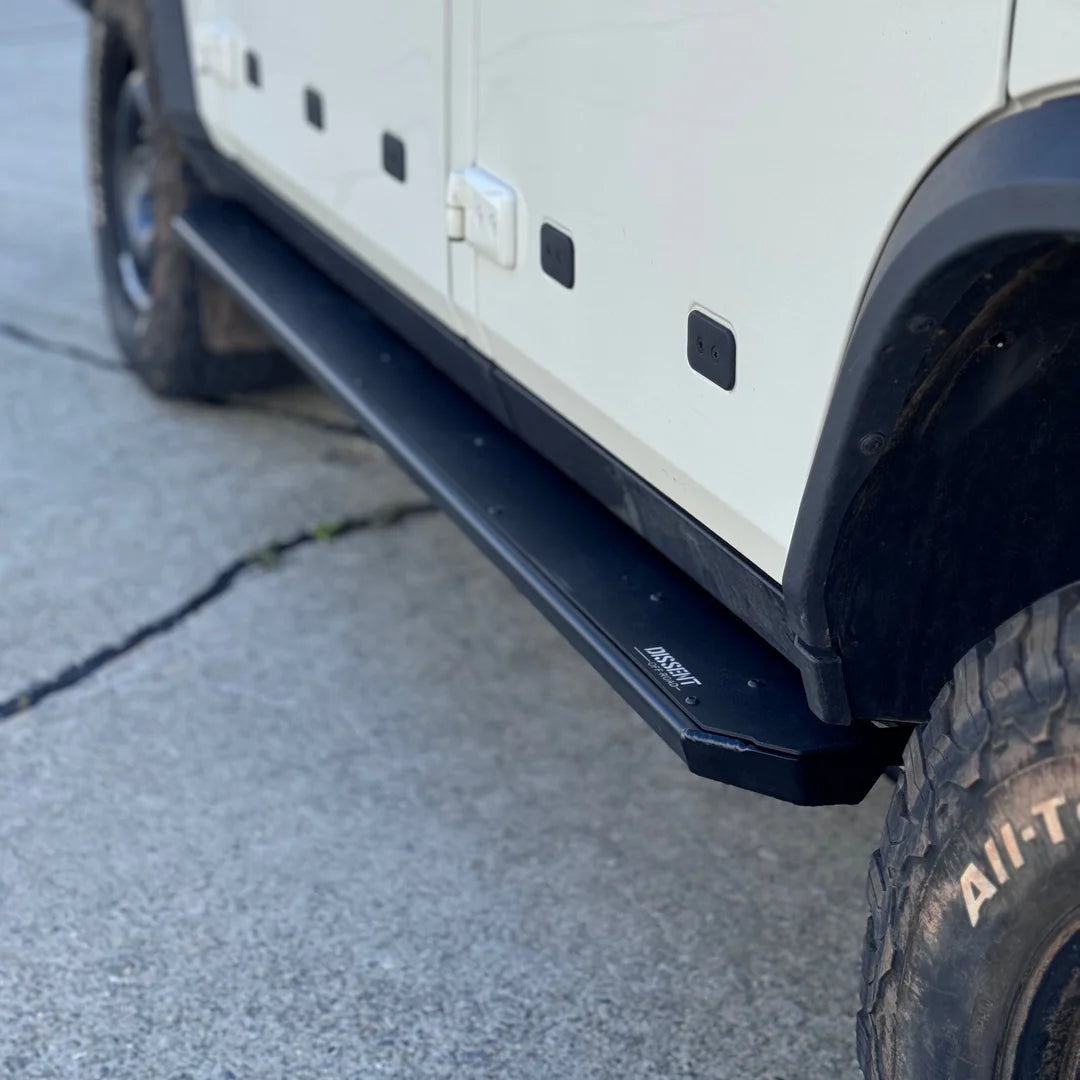 Dissent Off Road Step Sliders for 2023+ Ineos Grenadier - Heavy Duty Rock Sliders & Side Steps - Perfect for Off-Roading, Overlanding & Truck Protection