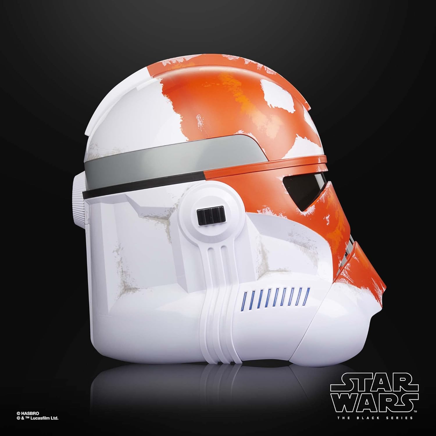 Star Wars The Black Series 332nd Ahsoka Clone Trooper Premium Electronic Helmet - Cosplay, Collectible & Display for Fans