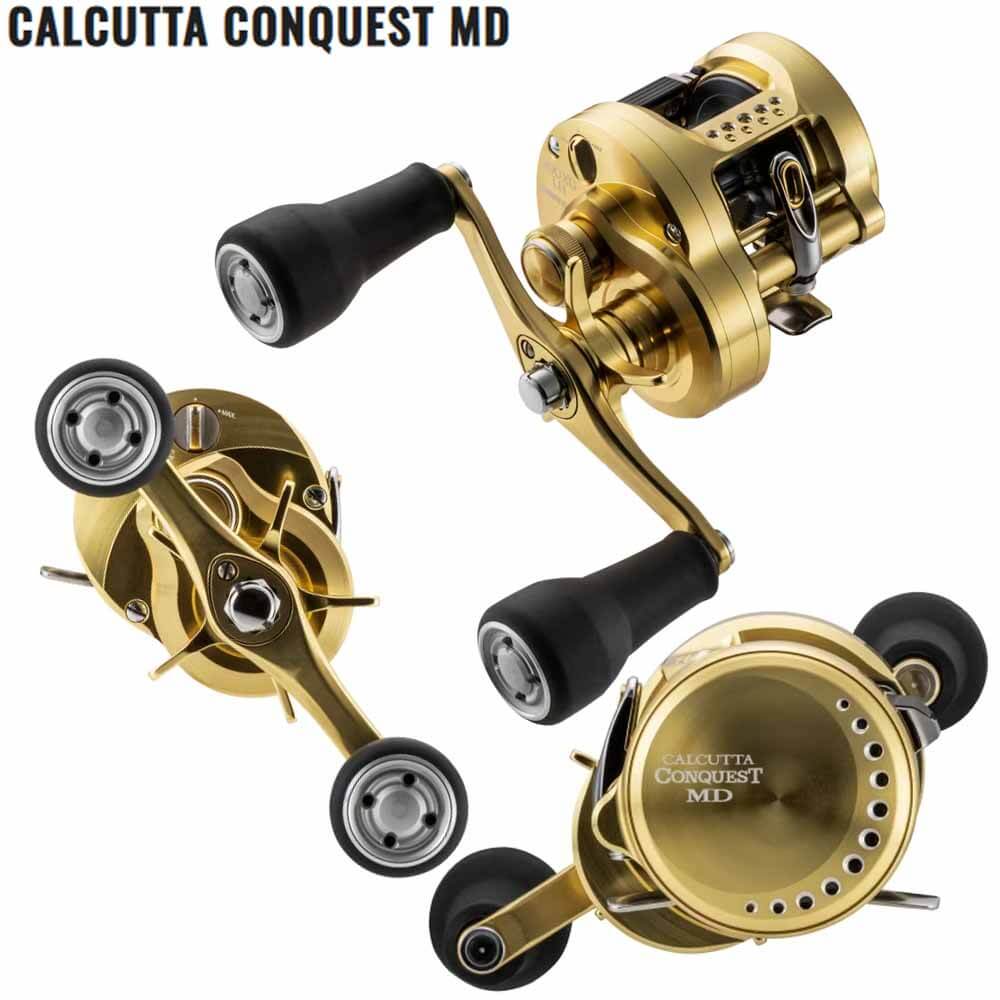Shimano Calcutta Conquest MD Baitcasting Reel - High Performance Fishing Reel for Saltwater & Freshwater - Perfect for Bass, Walleye & Pike Fishing