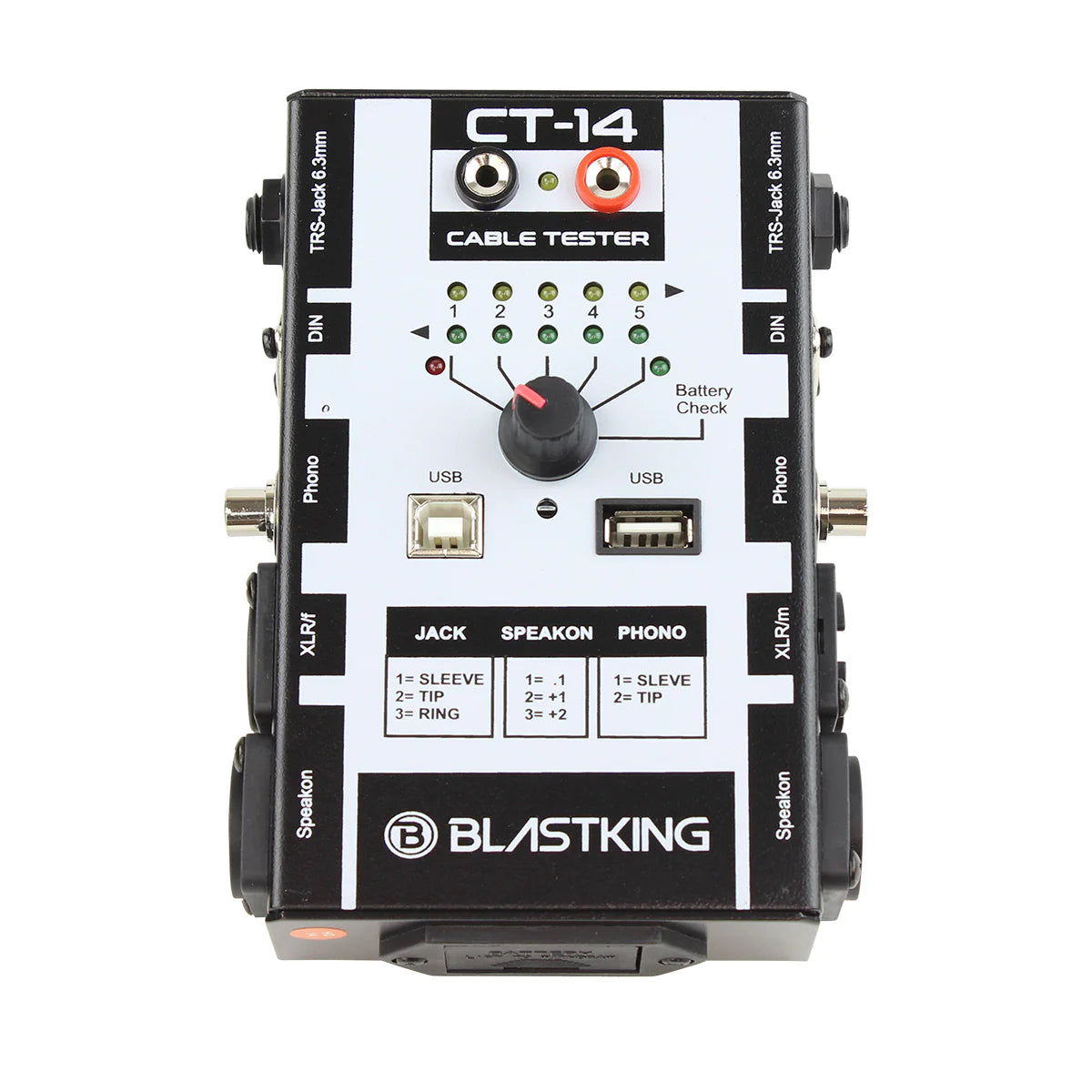 Blastking CT14 Professional Network Cable Tester - RJ45 Ethernet LAN Cable Continuity Checker for Cat5 Cat6 Cat7 - Perfect for IT Technicians, Network Installations & Home Office Setup