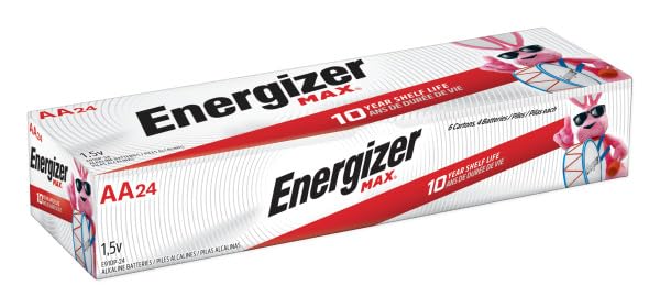 Energizer AA Alkaline Batteries - 24 Pack | Long-Lasting Power for Toys, Flashlights, Remote Controls & More