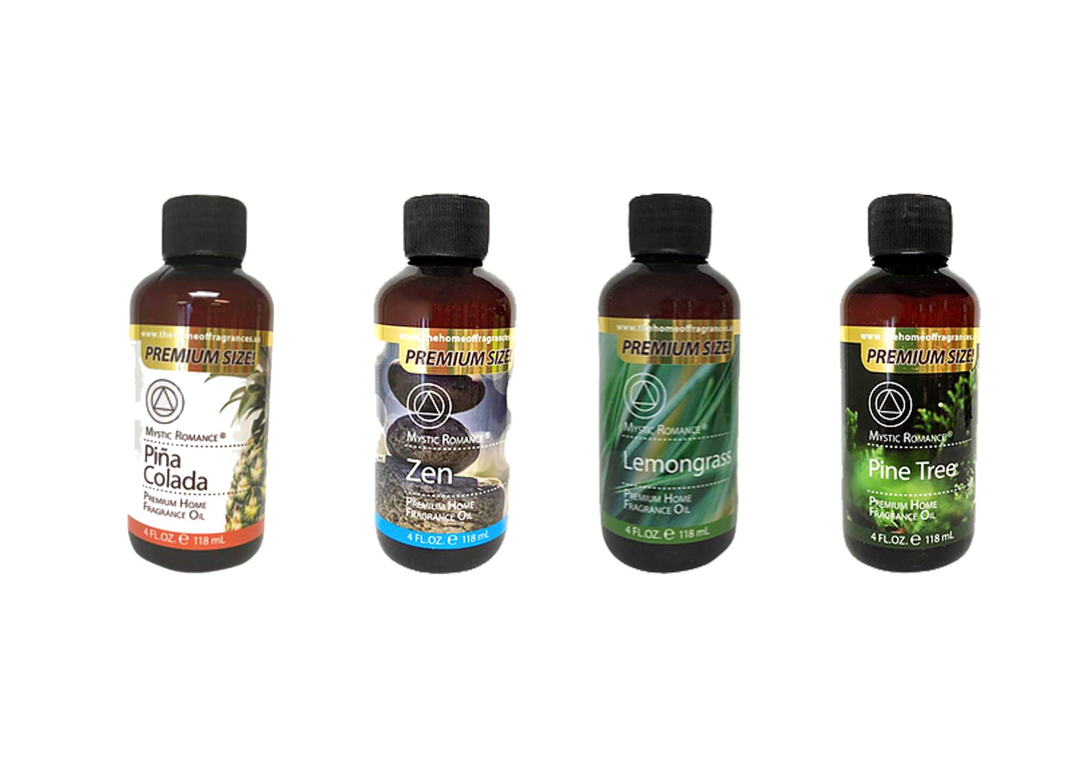 Premium Fragrance Oil Set - 4 Bottles (4oz Each) for Home, Diffuser & DIY Candles - Aromatherapy Essential Oils for Relaxation & Stress Relief