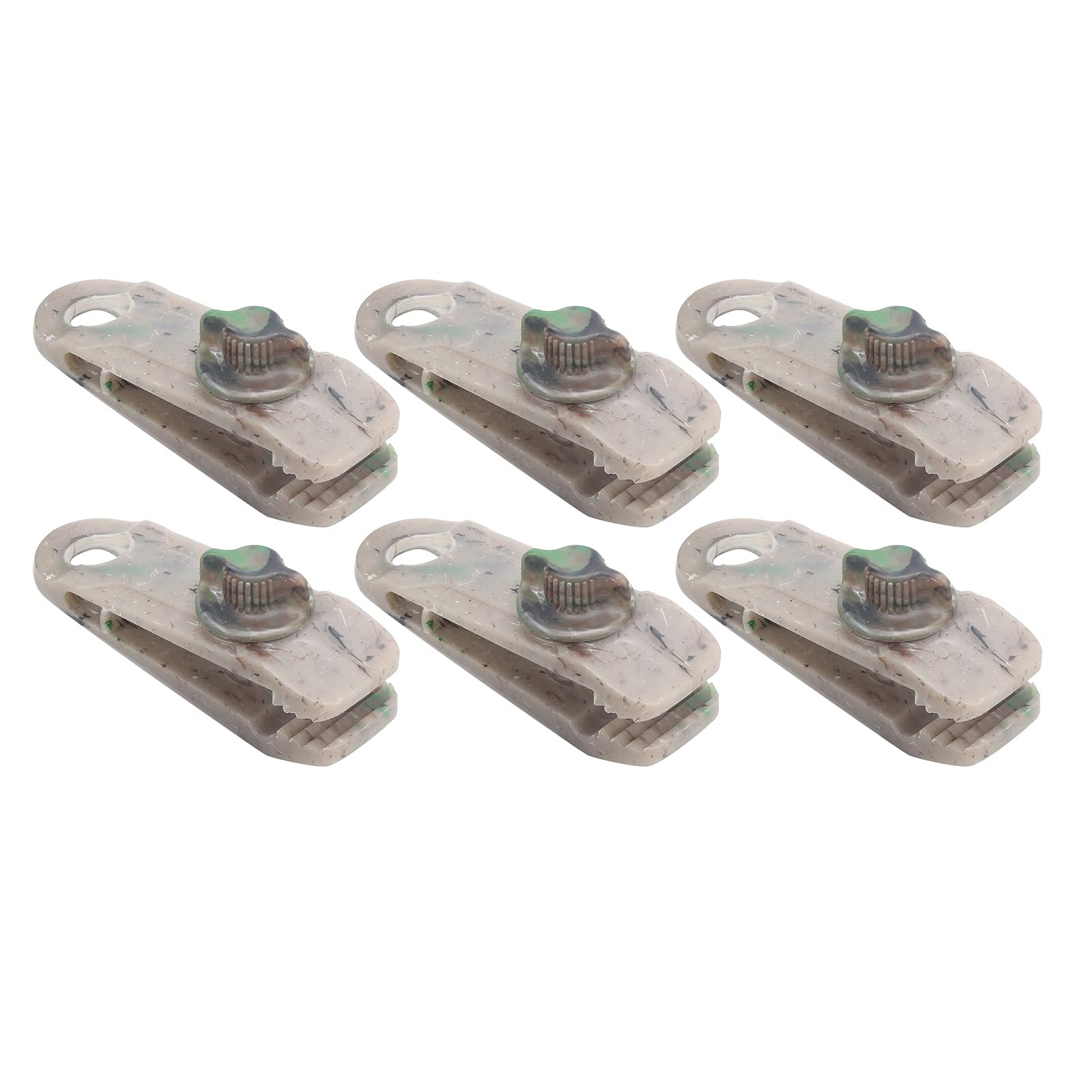 Heavy Duty Locking Clamps - 6Pcs Premium Tarp Clips for Awning, Canopy, Tent, Pool & Car Covers - Durable Outdoor Fasteners for Camping, RV, Boat & Home Storage - Secure Grip Holders for Windproof Protection