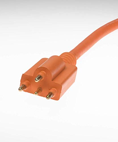 Woodhead DW4M20 Industrial Grade Heavy Duty Plug - Waterproof & Durable Electrical Connector for Harsh Environments | Perfect for Construction Sites, Outdoor Equipment & Marine Applications
