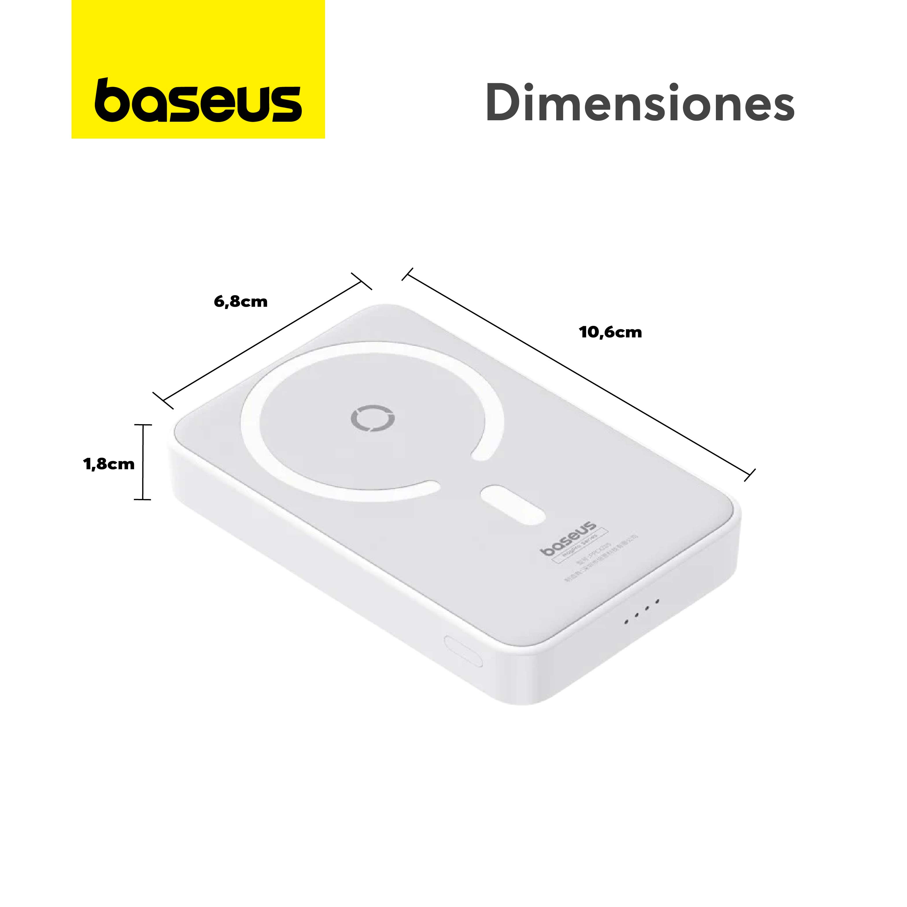 Baseus MagPro 5000mAh Magnetic Wireless Power Bank with 20W PD Fast Charging - Portable Charger for iPhone 15/14/13, Samsung Galaxy - Perfect for Travel, Office & On-the-Go Charging