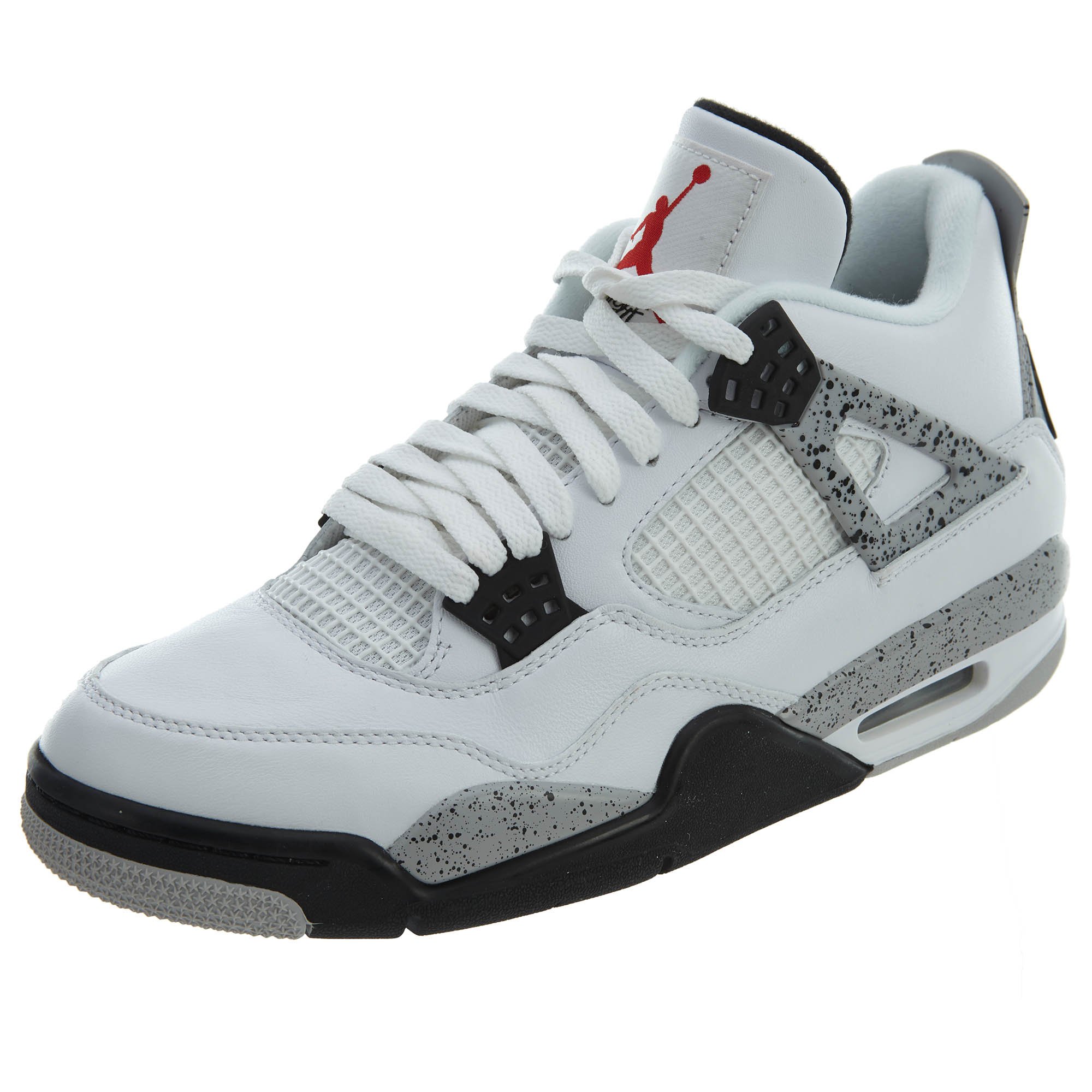 Air Jordan 4 Retro Men's Basketball Shoes - White/Cement Grey (308497-106) | Authentic Nike Sneakers for Casual Wear & Street Style