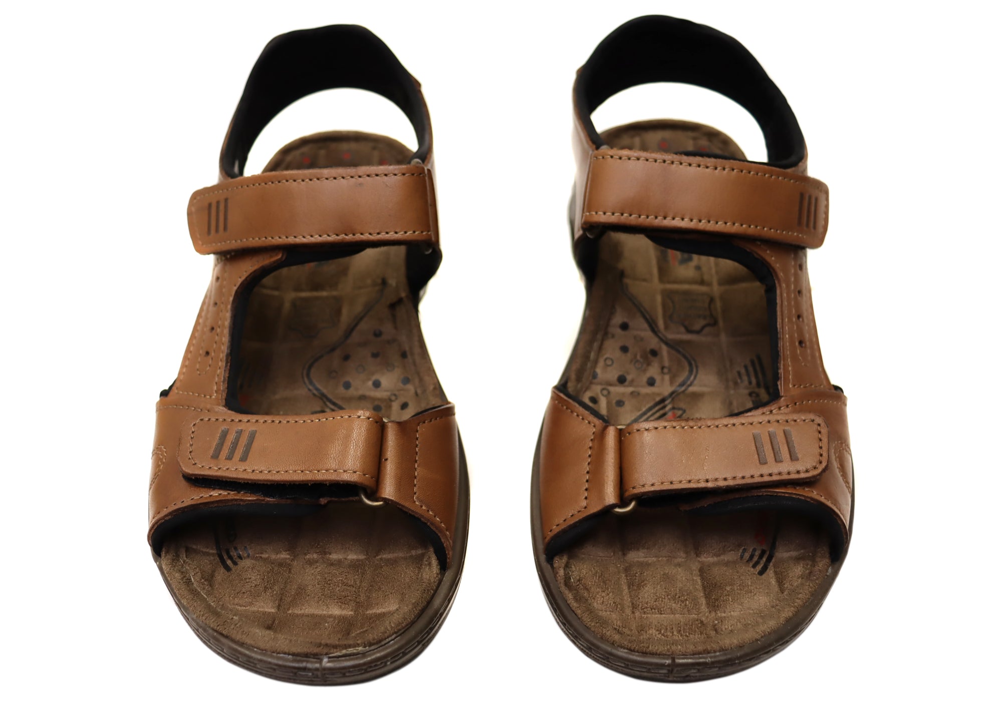 Premium Dusty Brown Men's Leather Adjustable Sandals - Handcrafted in Brazil - Perfect for Beach, Vacation & Summer Outdoor Activities