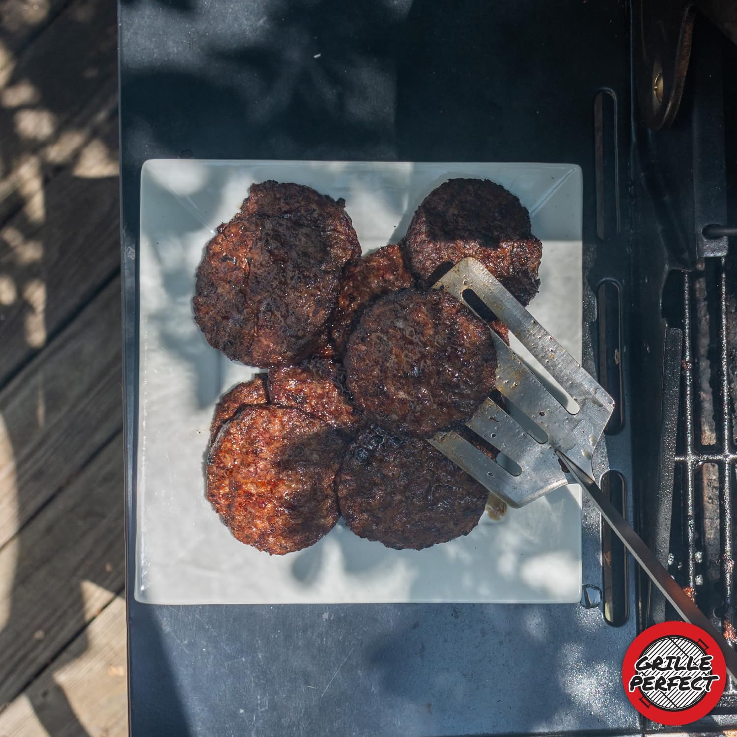 24-Inch Super Long Grill Spatula - Extra Strong Curved Neck with Premium Hardwood Handle & Large Stainless Steel Blade - Perfect for BBQ, Grilling, Fire Pit, Outdoor Kitchen & Backyard Cooking - Ideal for Burgers, Steaks, Pancakes & Grilled Vegetables
