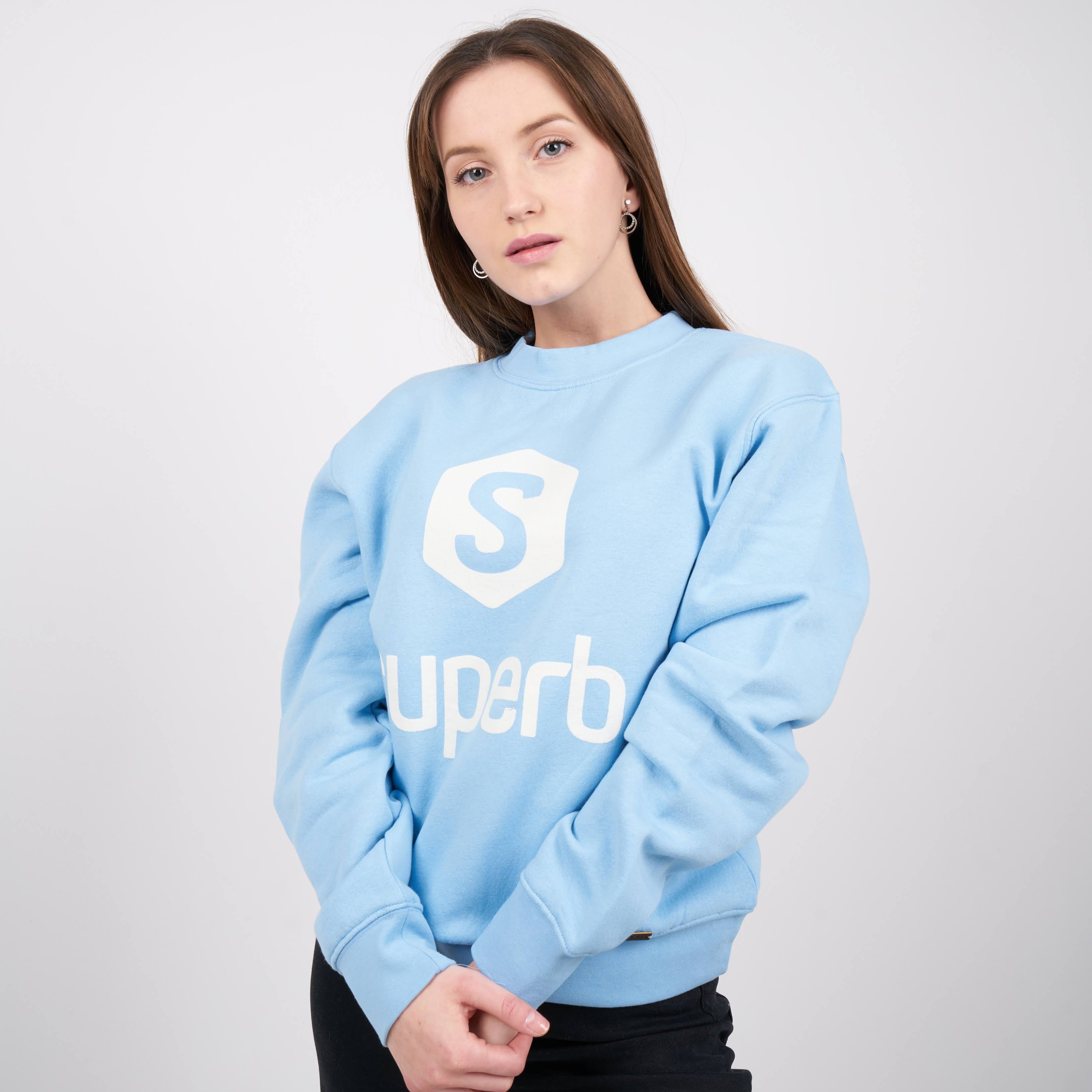 Hexablack Light Blue Hoodie - Men's & Women's Casual Pullover Sweatshirt - Perfect for Streetwear, Gym, and Everyday Comfort