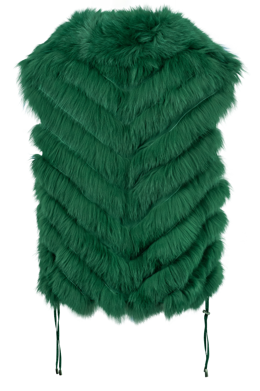 Luxury Diomi Fox Fur Vest for Women - Soft & Warm Winter Fashion - Perfect for Parties, Weddings & Cold Weather Outfits
