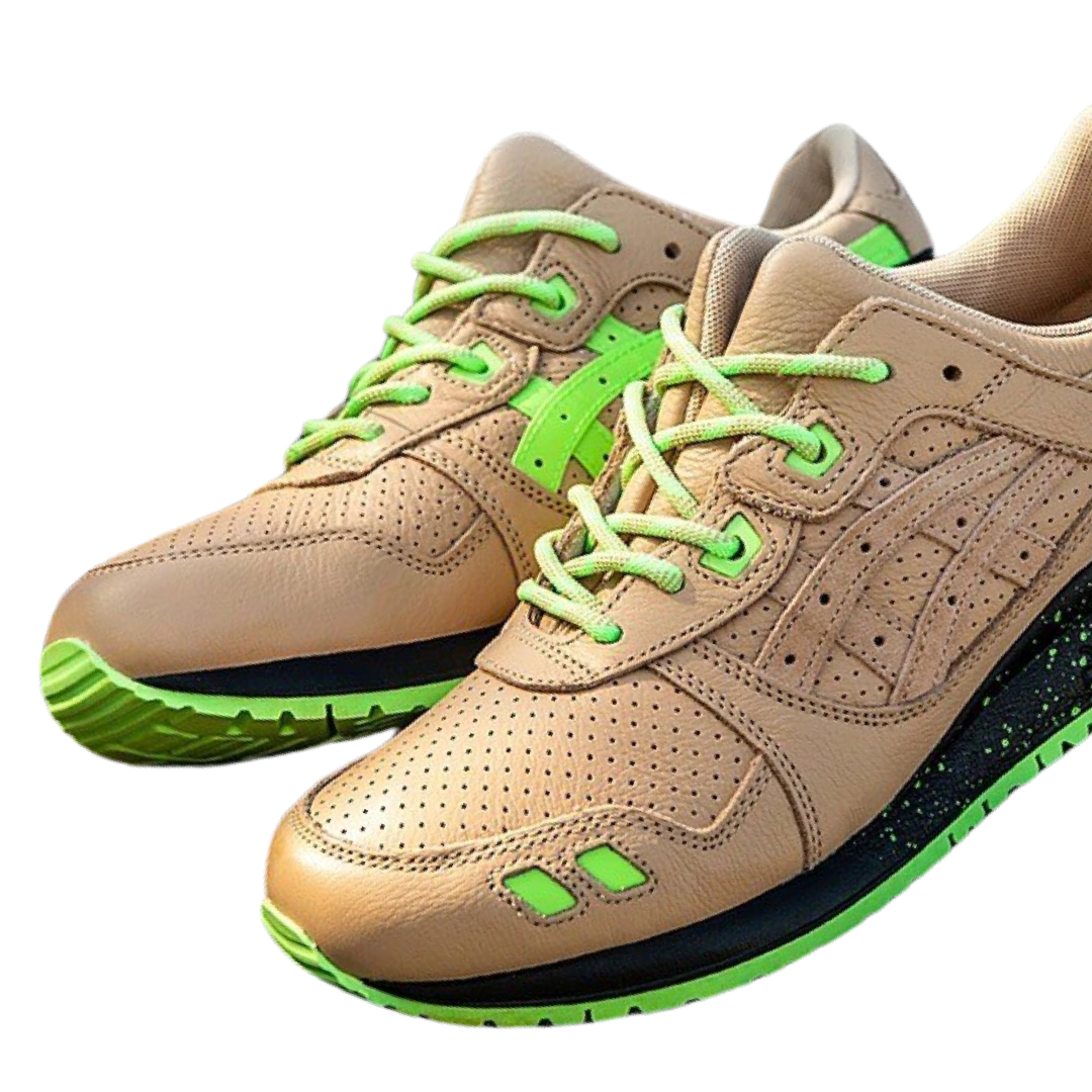 ASICS Gel Lyte III Sneaker Freaker Neurotoxic Running Shoes - Beige & Black Retro Athletic Sneakers for Men | Limited Edition Special Box | Perfect for Jogging, Gym Workouts & Streetwear Fashion