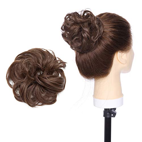 Messy Bun Hair Extension for Curly Hair - Clip-in Updo Hairpiece for Women | Perfect for Weddings, Parties & Everyday Styling