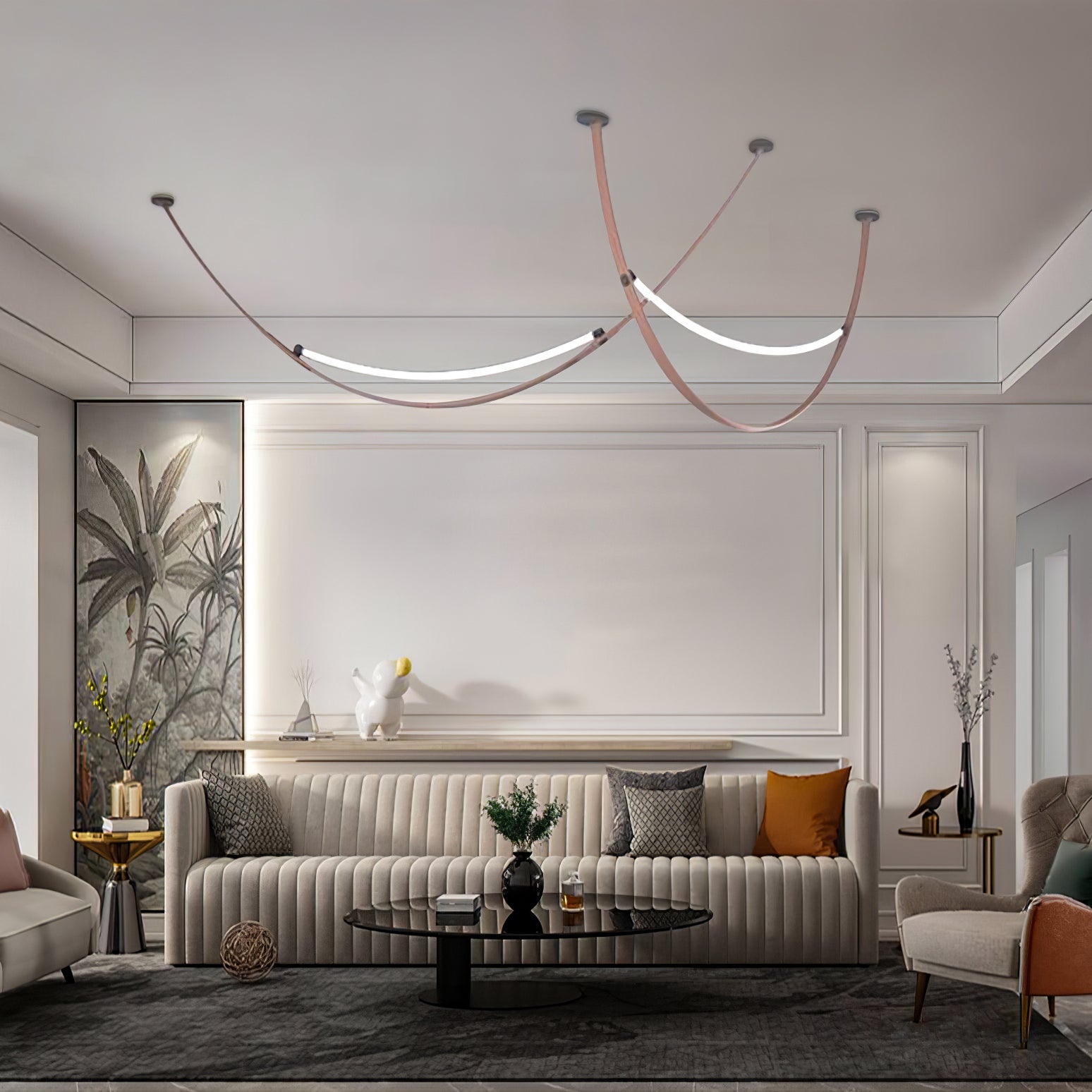 Modern Adjustable Belt Pendant Lamp - Industrial Style Hanging Light Fixture for Kitchen Island, Dining Room, or Bedroom Decor