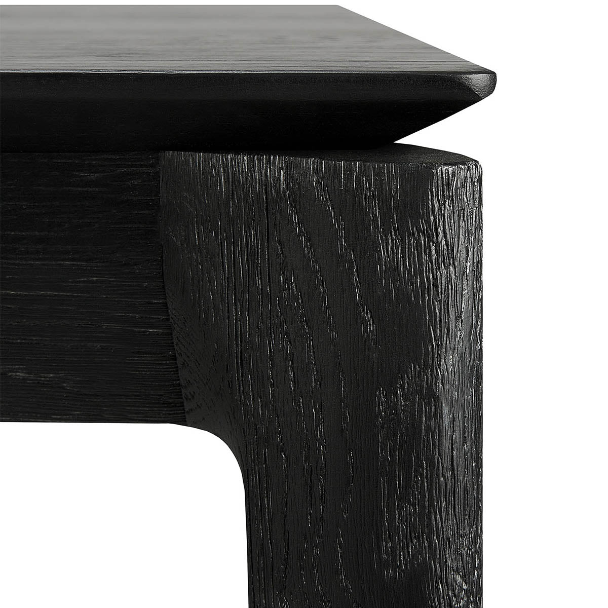 Premium Black Oak Dining Table - 180cm Modern Wooden Table for Kitchen & Dining Room | Elegant Home Furniture for Family Gatherings & Dinner Parties