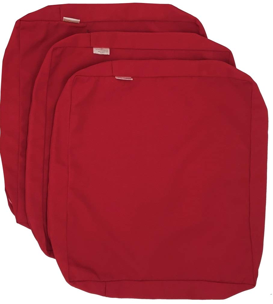Premium Waterproof Outdoor Chair Cushion Covers - Lava Red (22